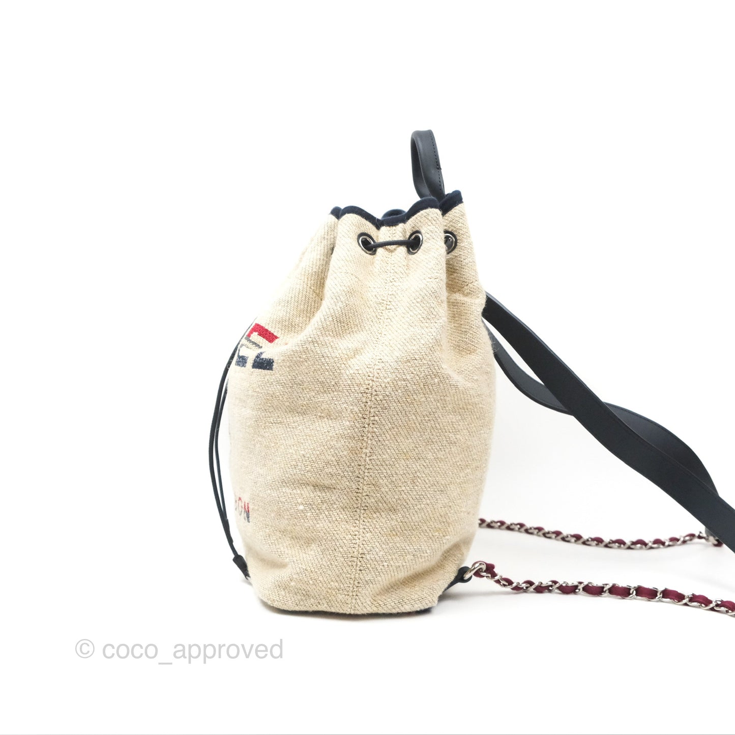 Chanel Canvas Deauville Backpack Beige