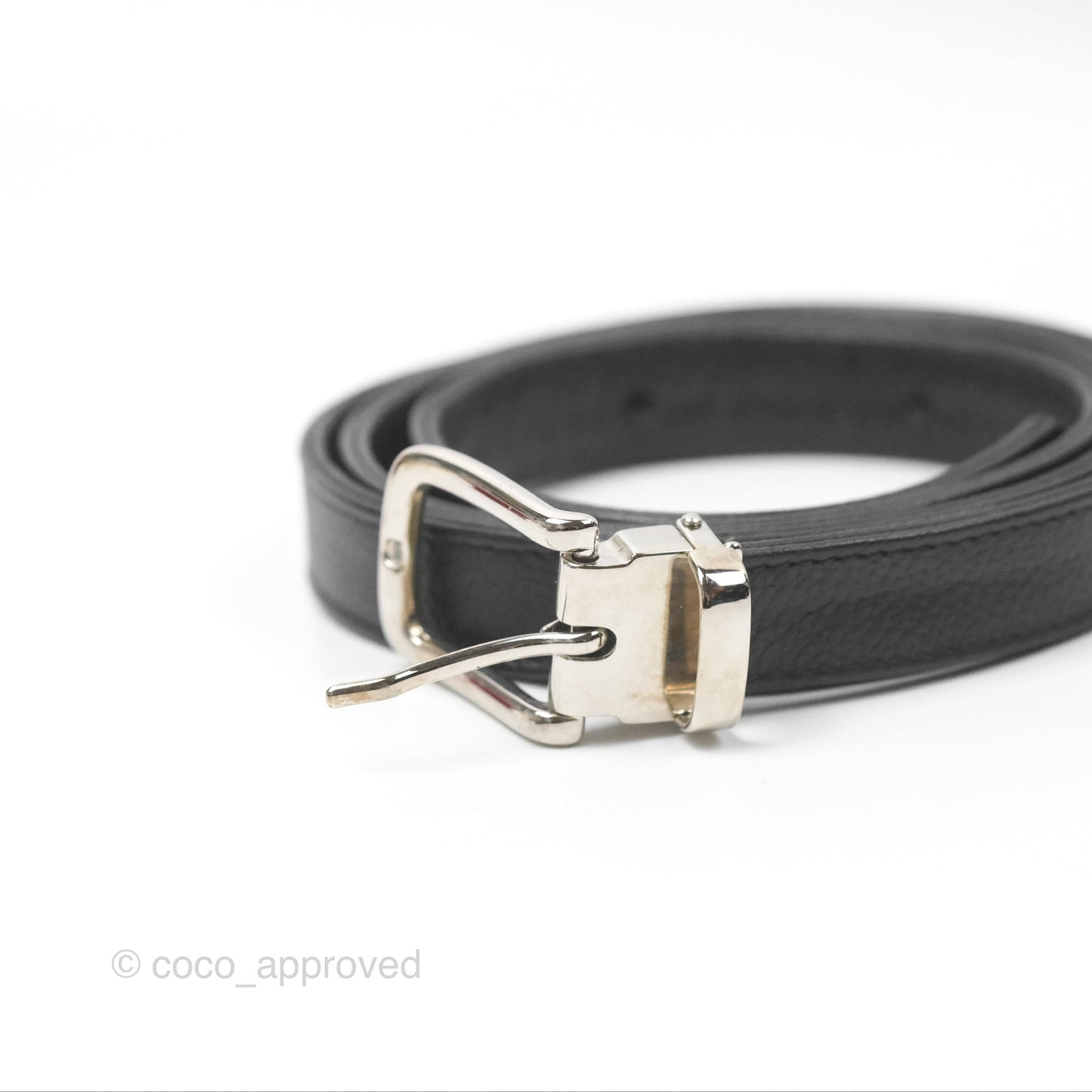 Chanel Reissue Quilted Belt Bag Black Caviar Silver Hardware