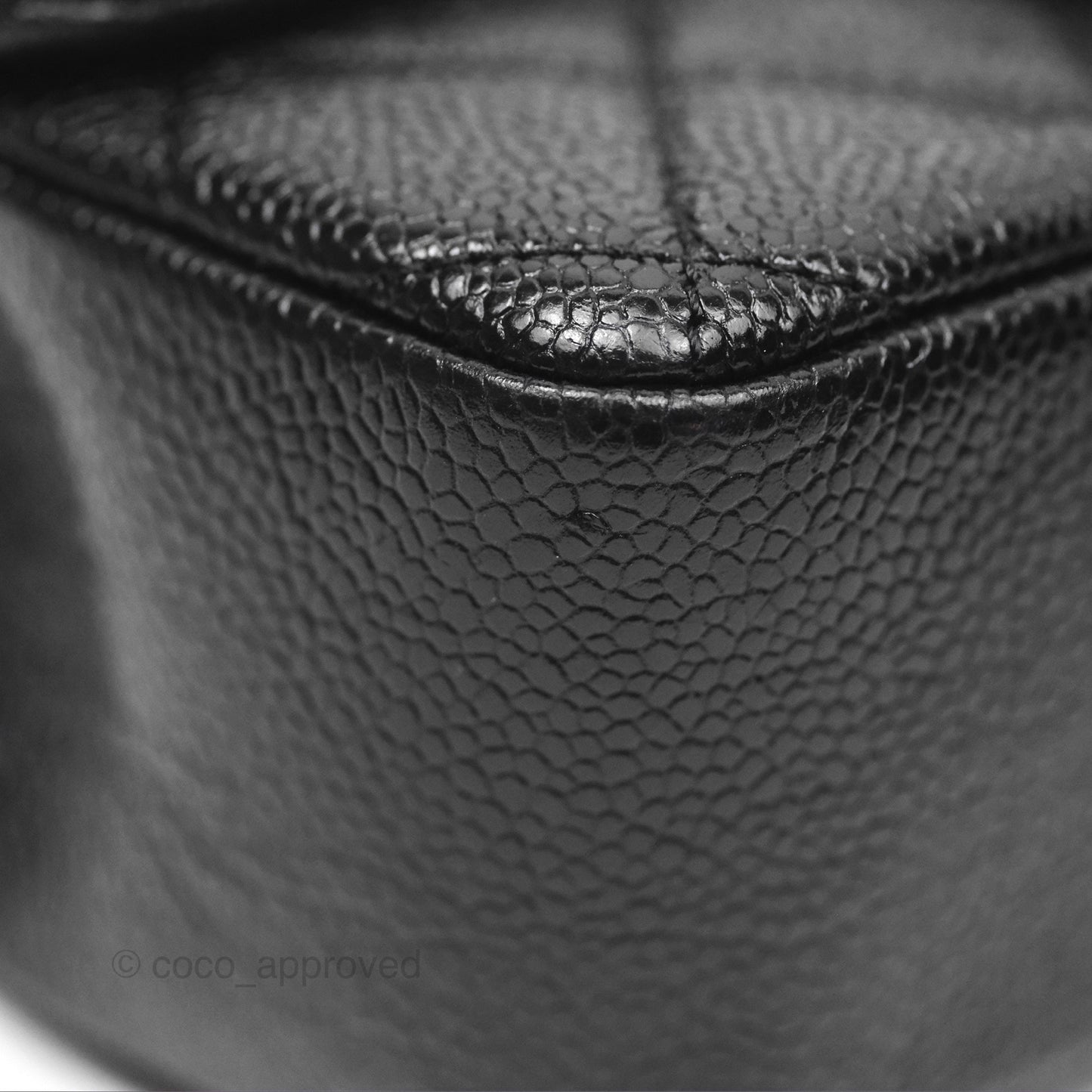 Chanel Quilted Mini Square Flap Bag So Black Caviar Incognito