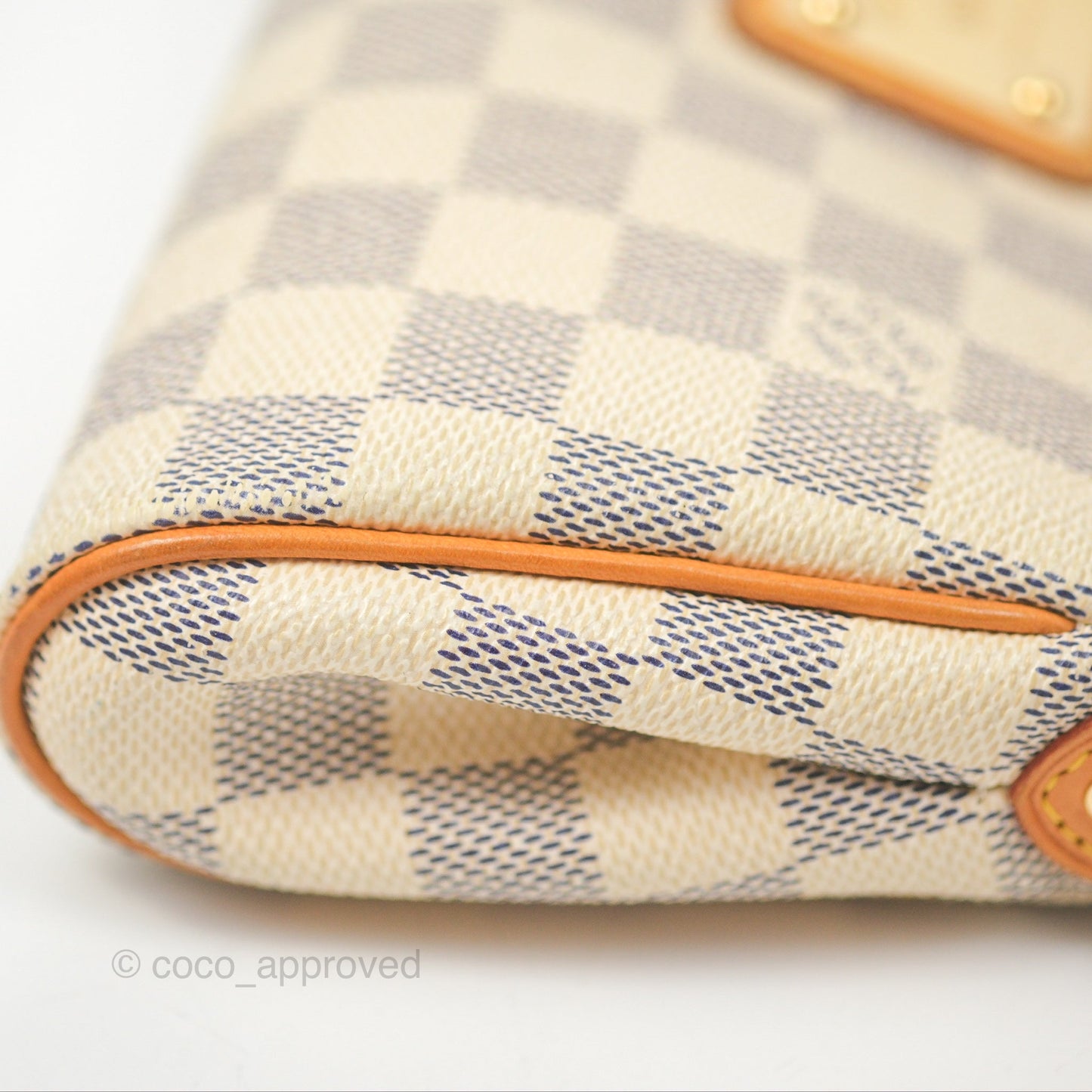 Louis Vuitton Eva Clutch With Strap Damier Azur