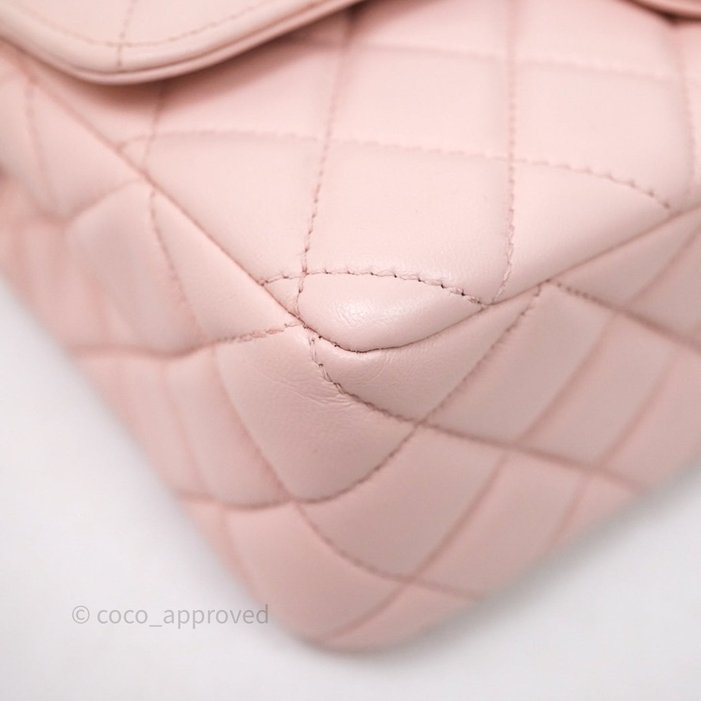 Chanel Top Handle Mini Rectangular Flap Bag Pink Lambskin Aged Gold Hardware