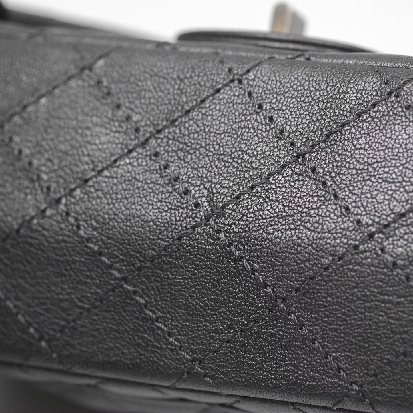 Chanel Mini Reissue 224 Dark Grey Grained Calfskin Ruthenium Hardware