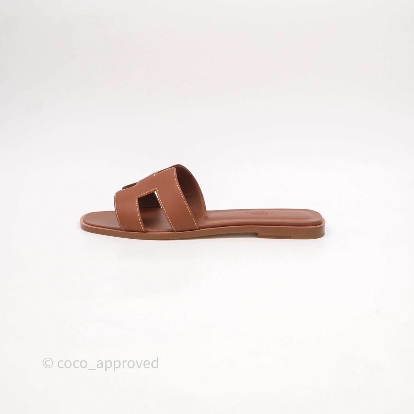 Hermès Oran Sandals Gold Size 37.5