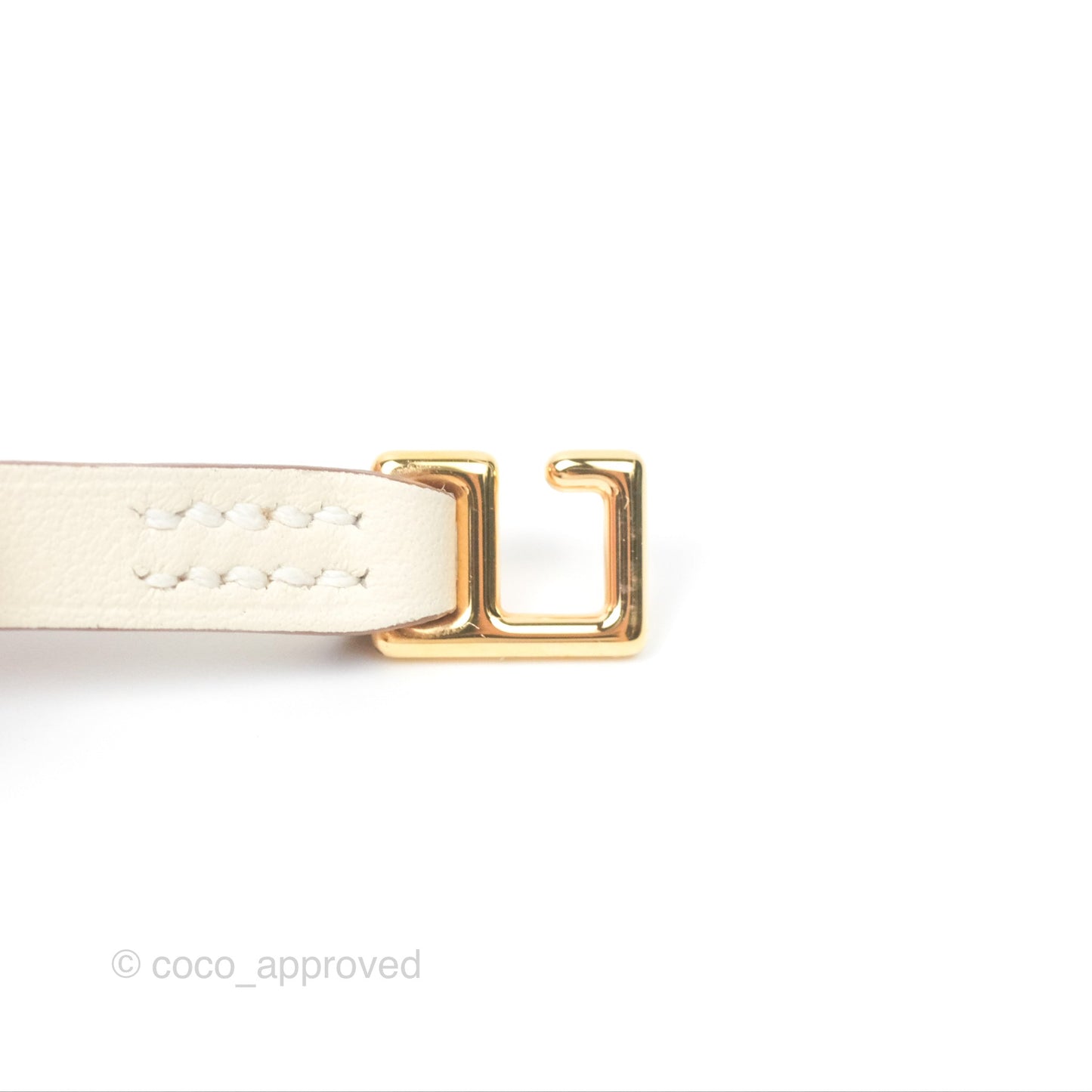 Hermès Rivale Mini Bracelet Nata Swift Rose Gold Hardware