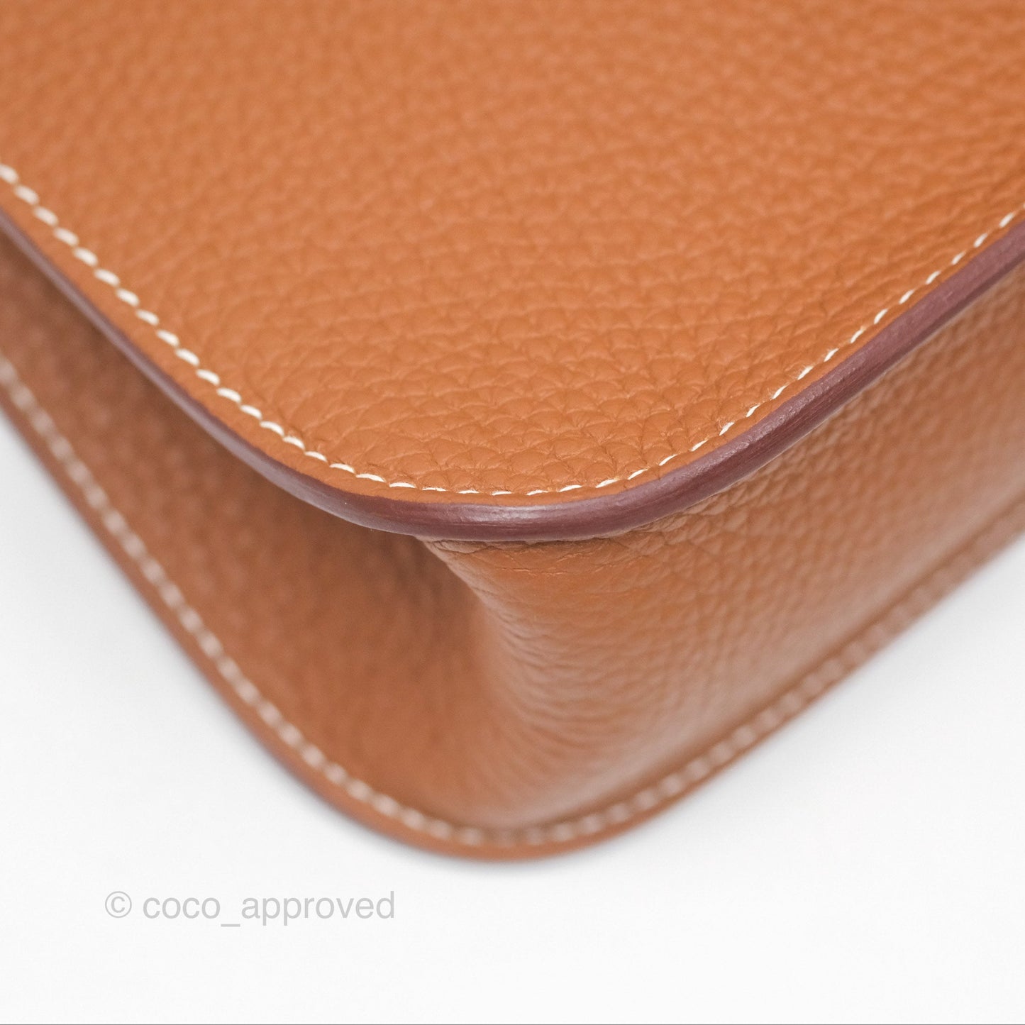 Hermès Halzan 25 Gold Clemence Gold Hardware