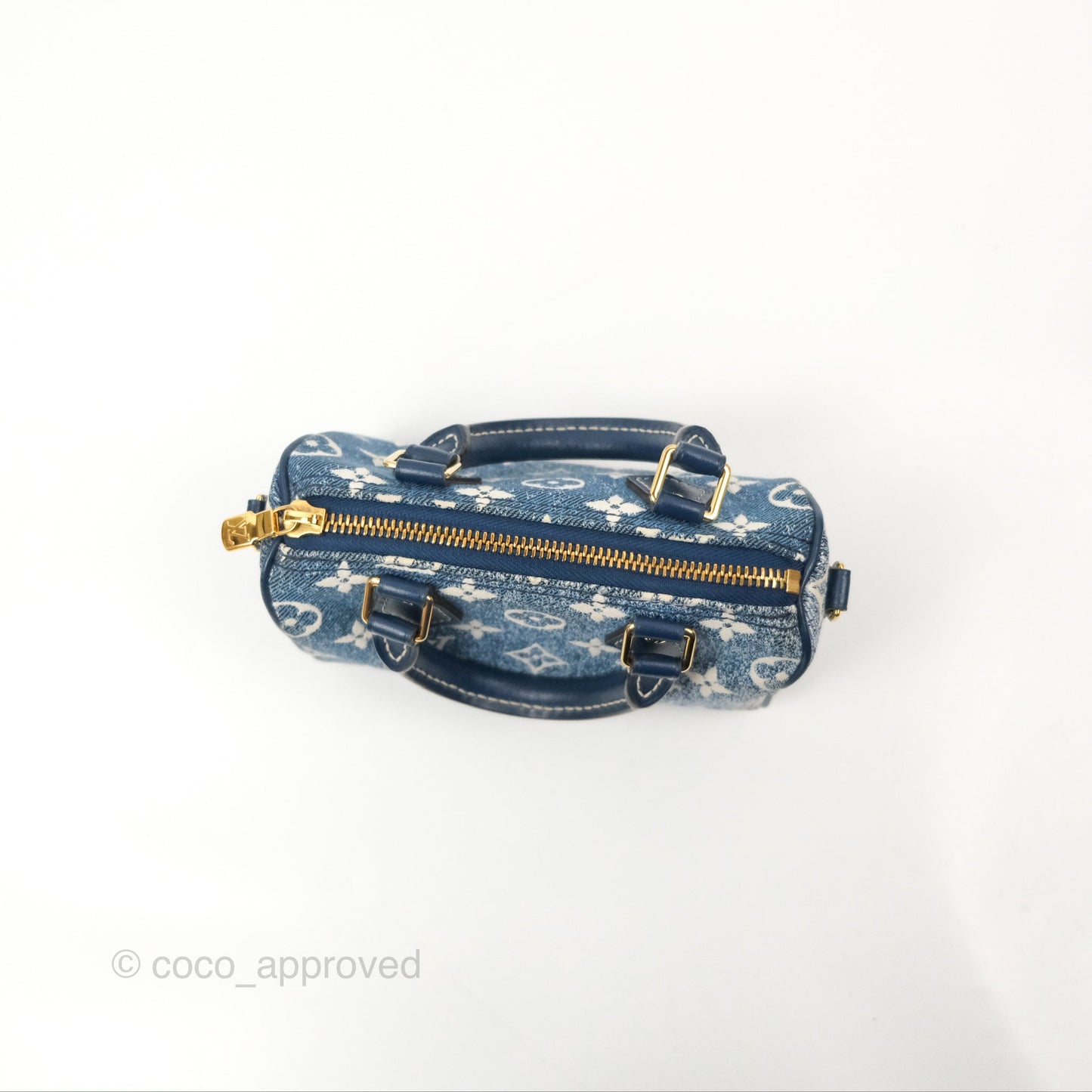 Louis Vuitton Nano Speedy Denim Monogram Blue