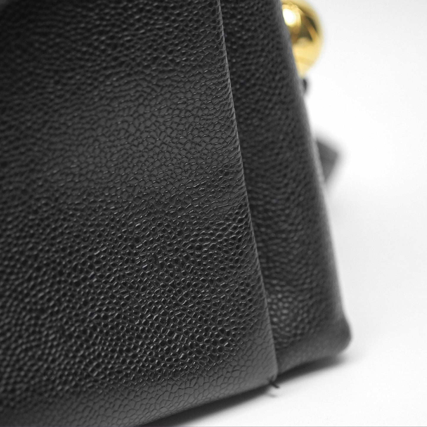 Chanel Vintage Tote Black 24K Gold Hardware
