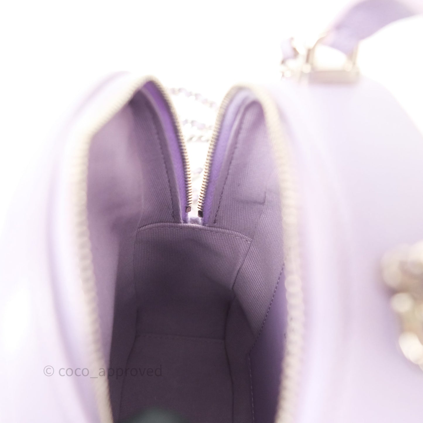 Chanel Classic Mini Backpack Lilac Caviar Silver Hardware