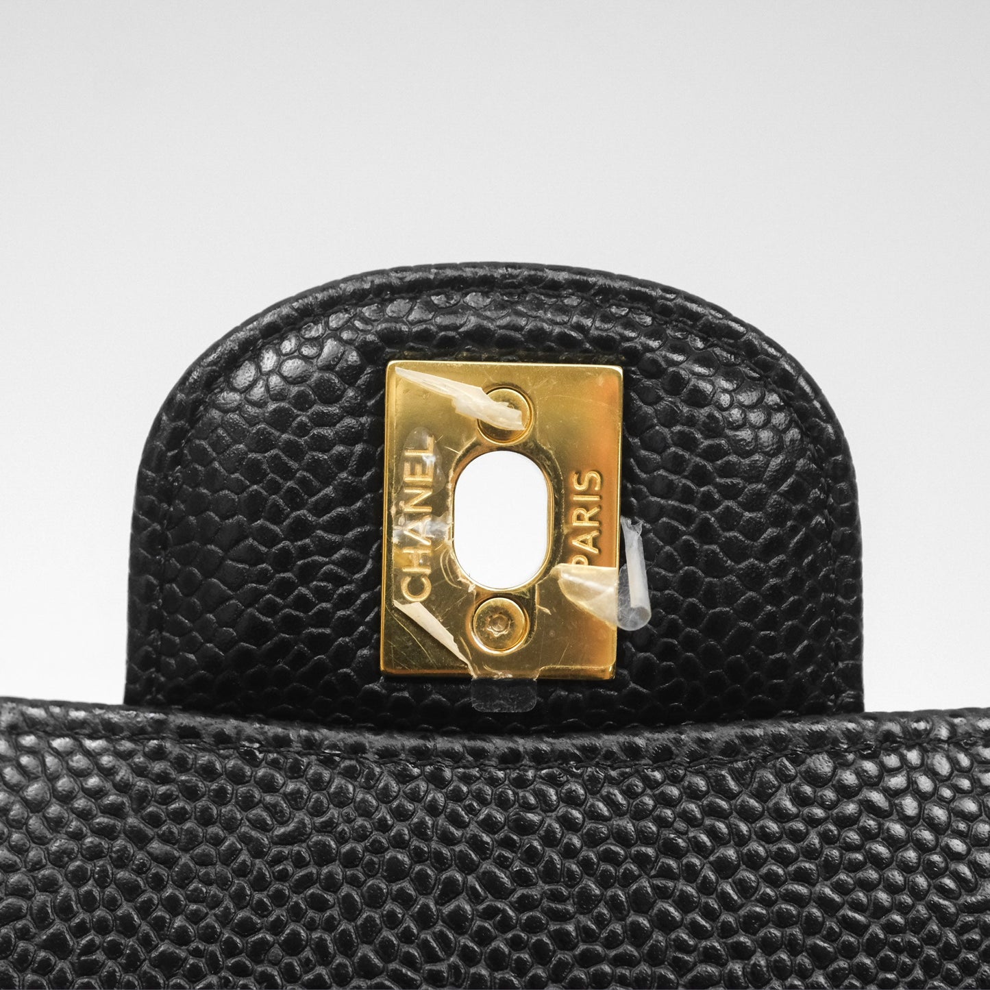 Chanel Small Classic Flap Quilted Black Caviar Gold Hardware