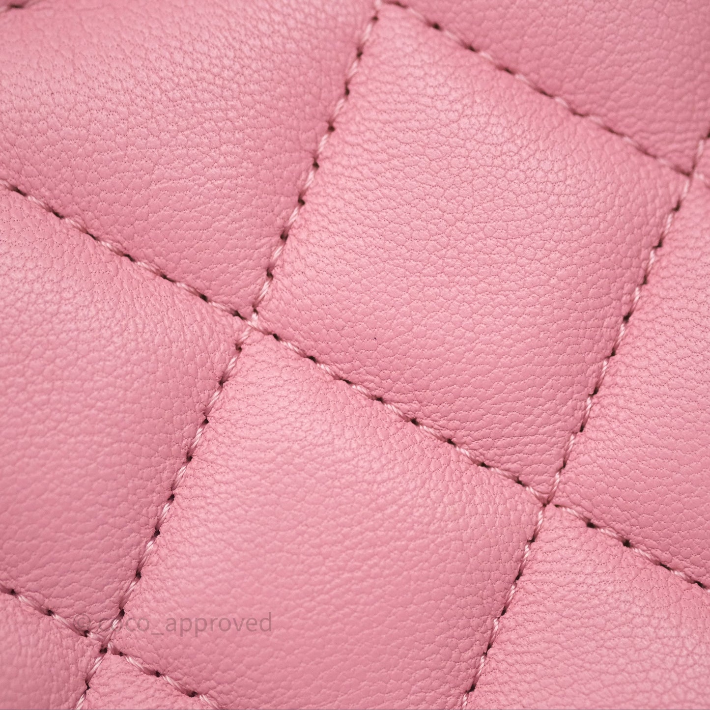 Chanel Mini Square Flap Quilted Pink Lambskin Gold Hardware