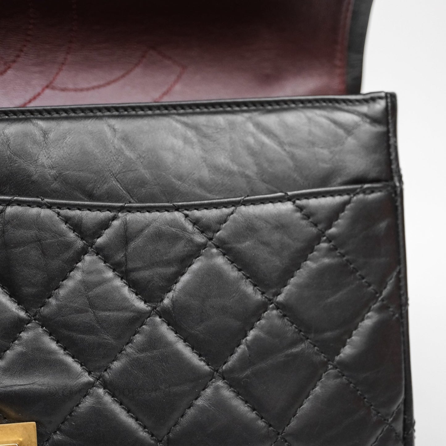 Chanel Reissue Quilted Aged Calfskin Black Aged Gold Hardware 227