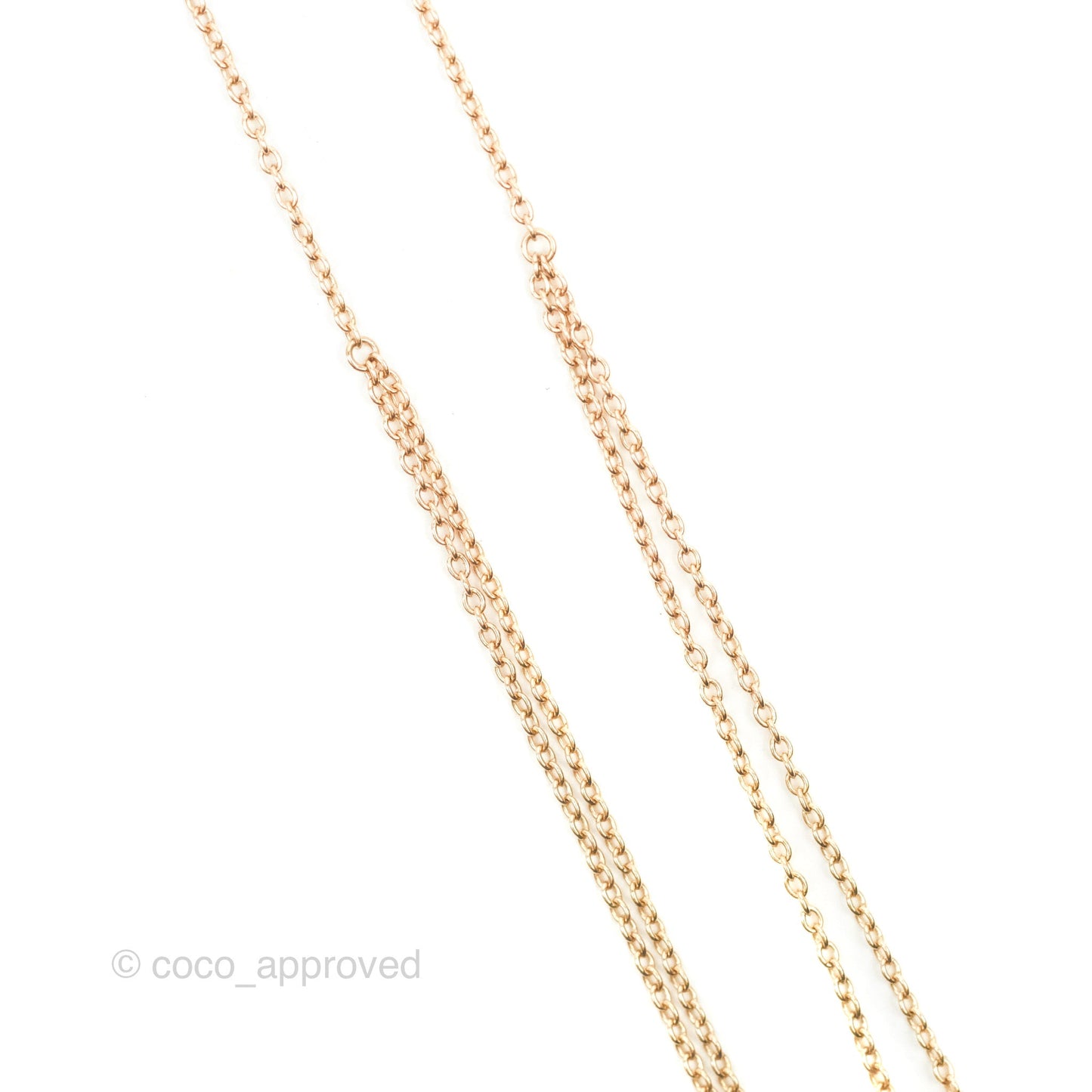 Chanel Coco Crush Necklace Beige Gold