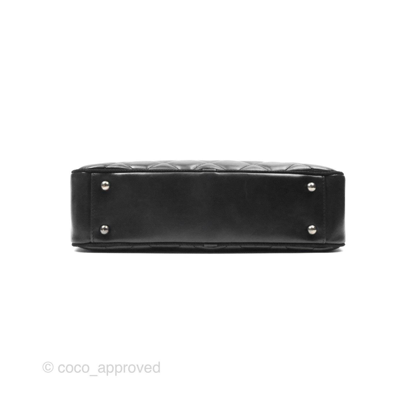 Chanel Large Ballerine Camera Case Black Calfskin Ruthenium Hardware