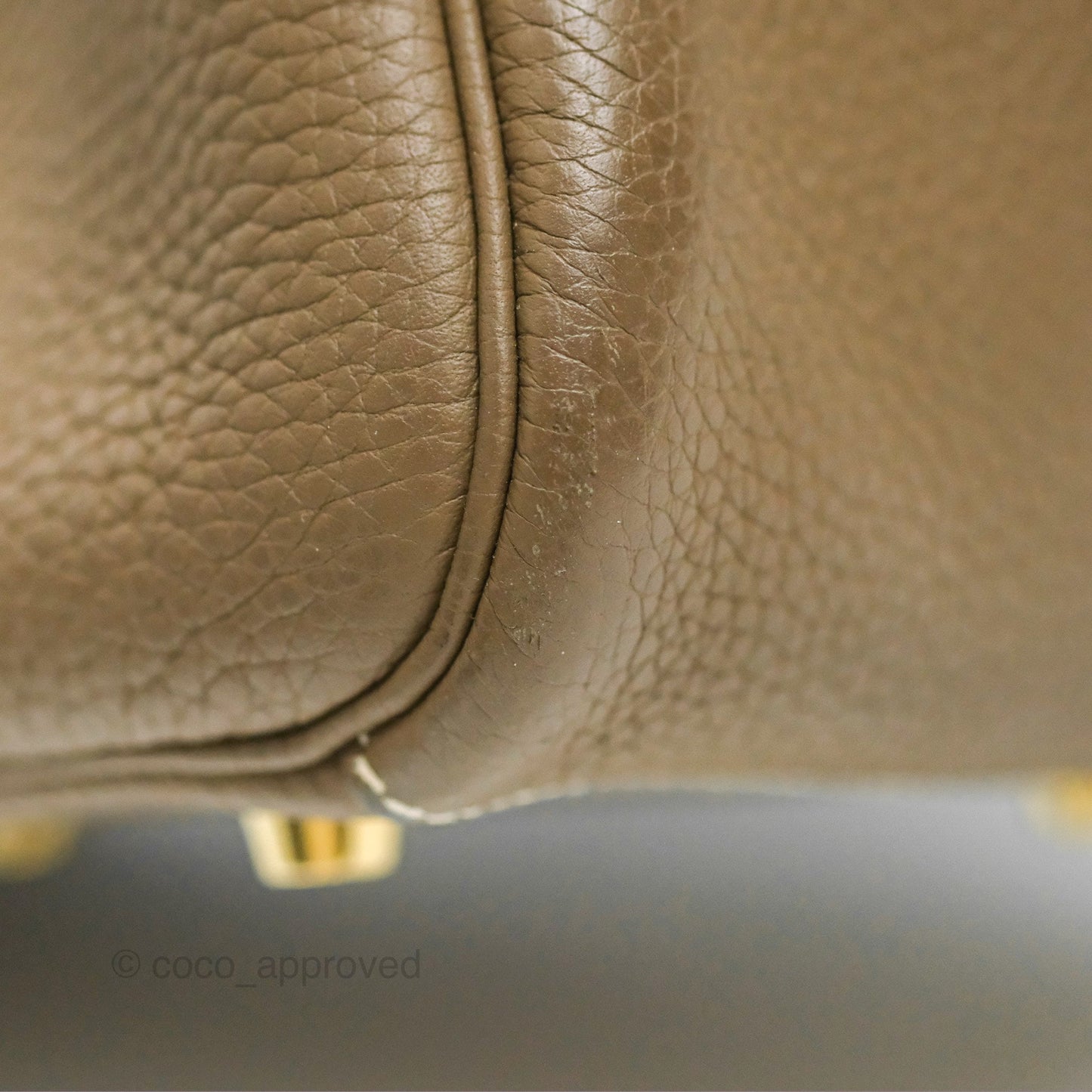 Hermès Lindy 26 Etoupe Clemence Gold Hardware