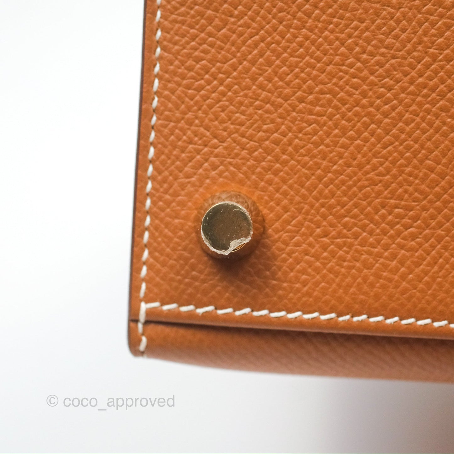 Hermès Kelly 25 Sellier Gold Epsom Gold Hardware