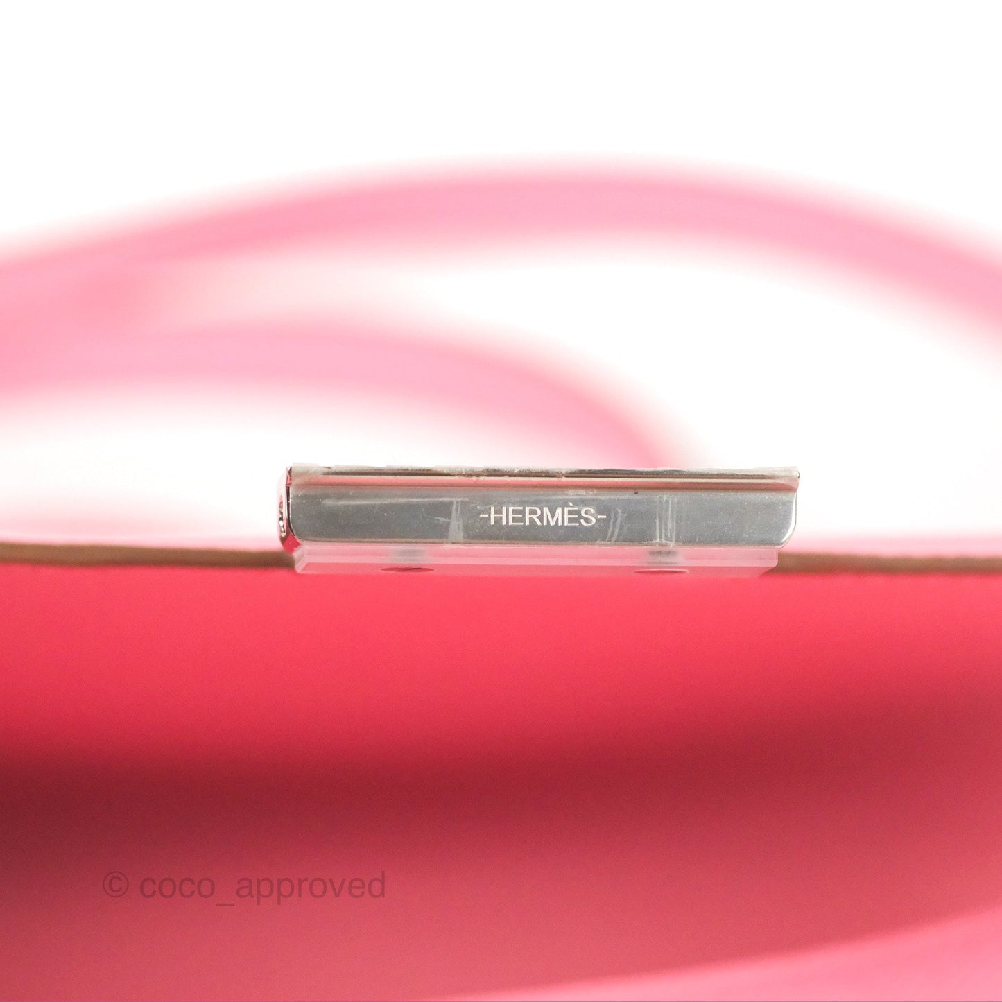 Hermès Constance Mini 18cm Rose d'ete Epsom Palladium Hardware