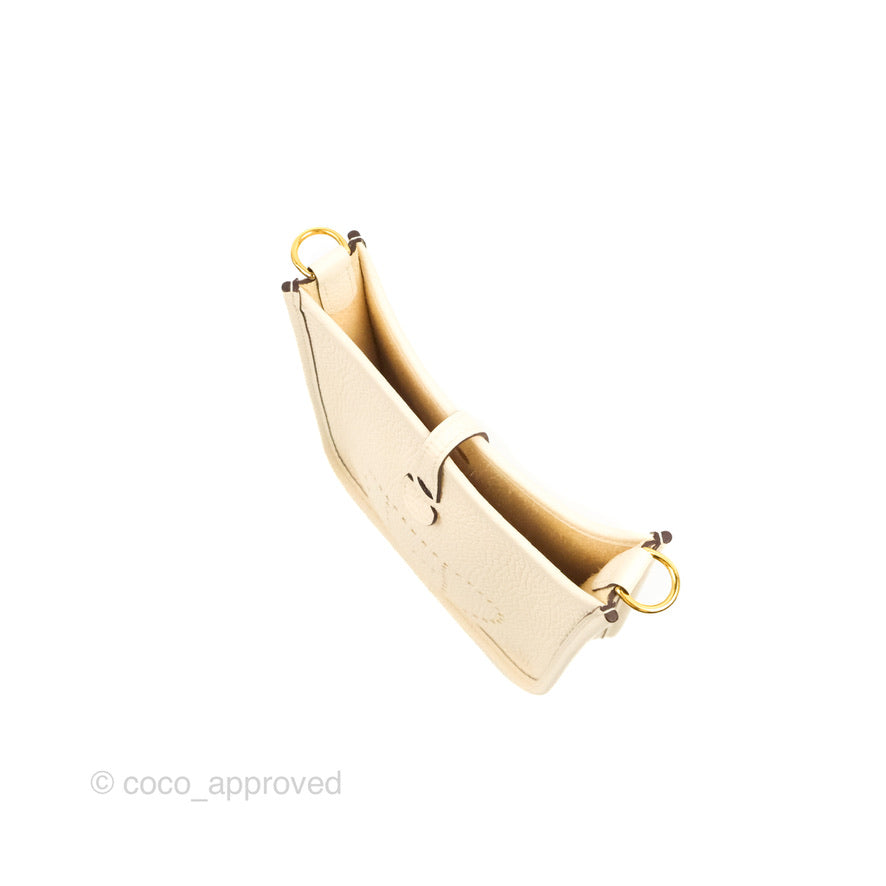 Hermès Mini Evelyne 16 Nata Clemence Gold Hardware
