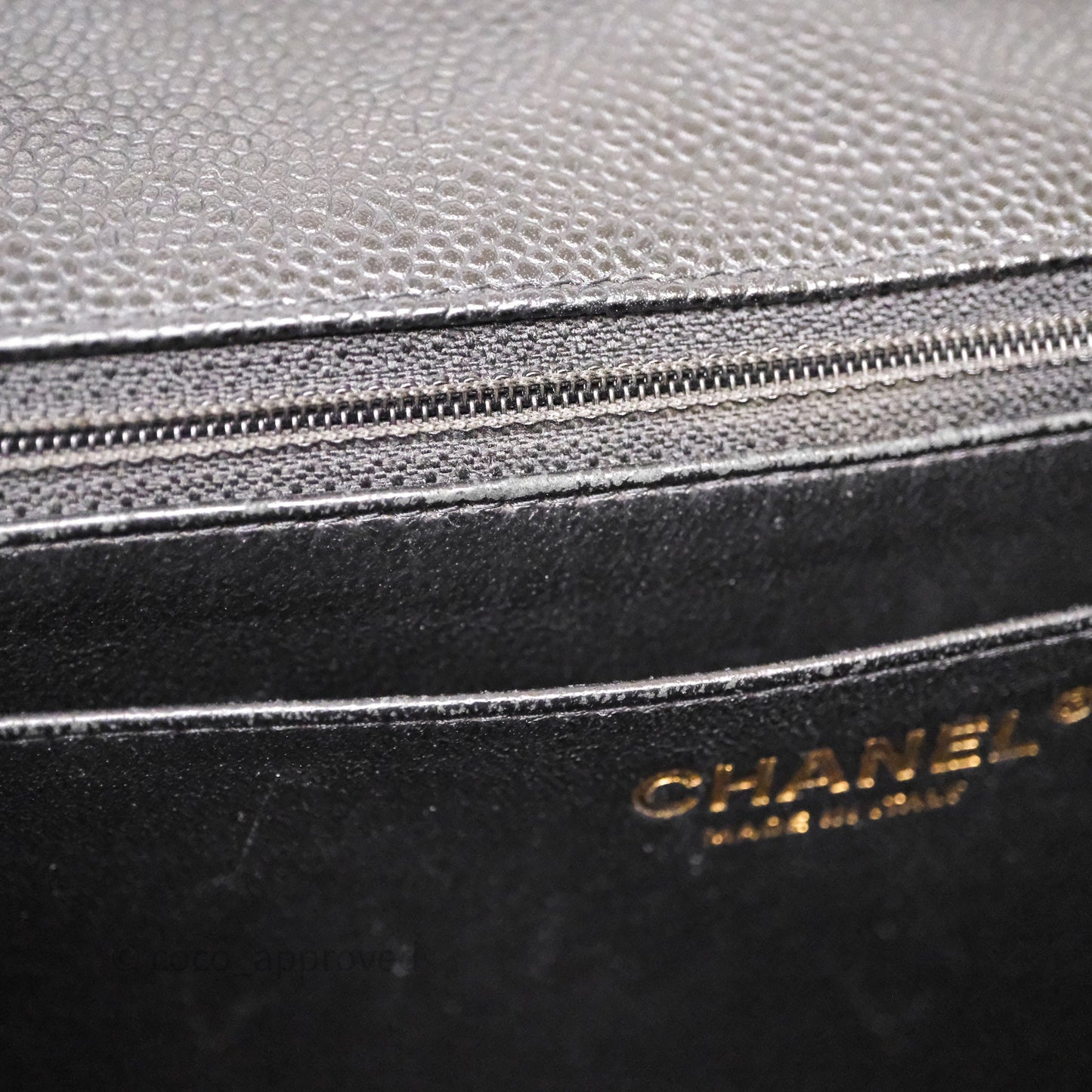Chanel Jumbo Single Flap Black Caviar Gold Hardware⁣⁣