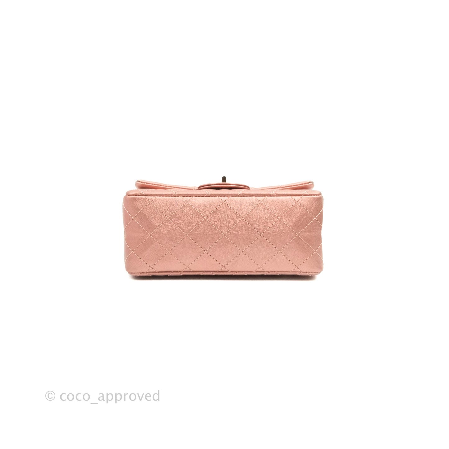 Chanel Mini Reissue 224 Metallic Calfskin Rose Gold