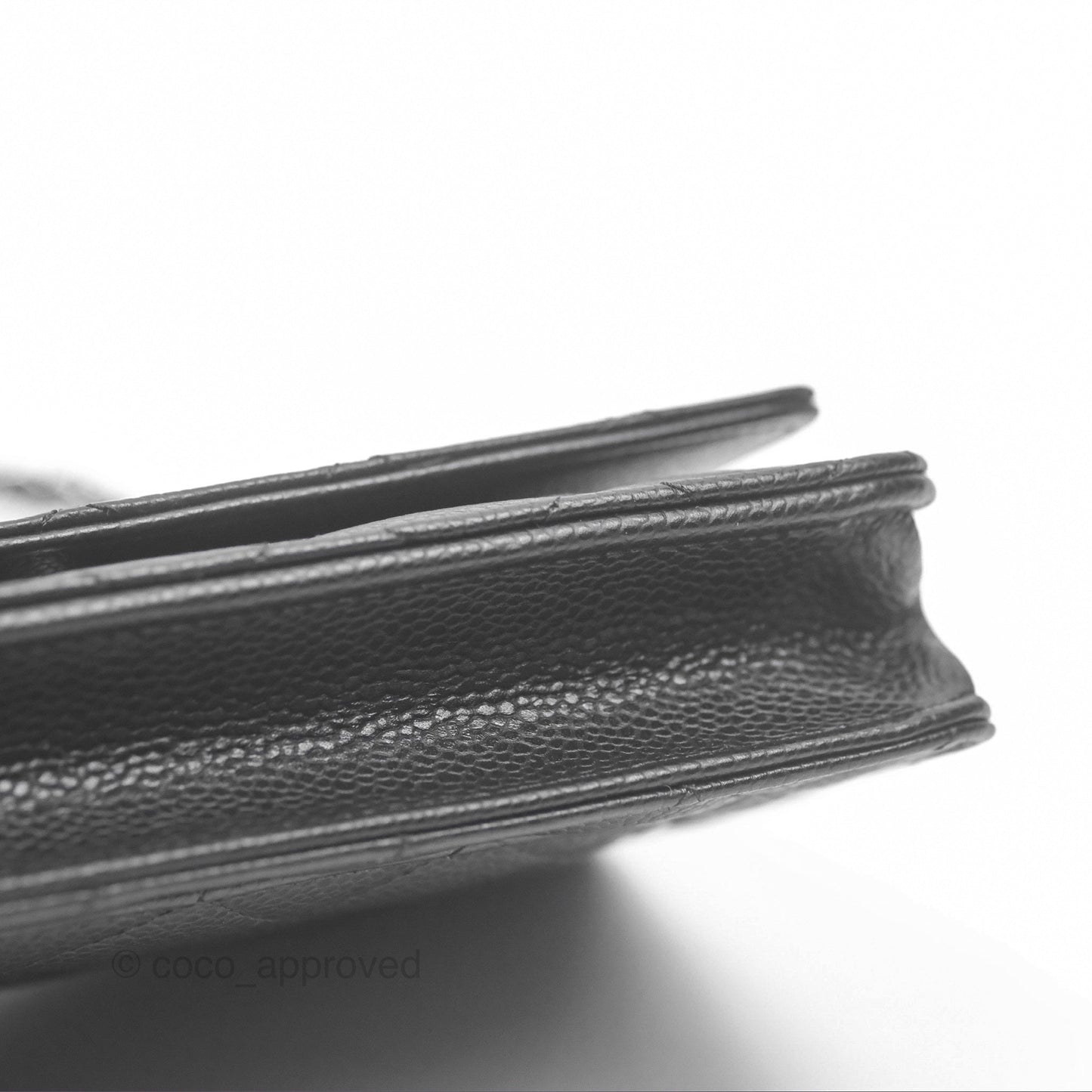 Chanel Quilted Classic WOC Black Caviar Silver Hardware
