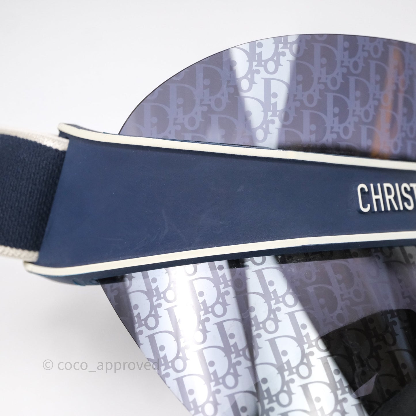Christian Dior Diorclub V1U Dior Blue Oblique Visor