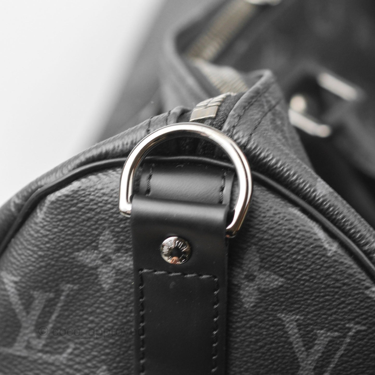 Louis Vuitton Keepall Bandoulière 45 Duffle Bag Monogram Eclipse Canvas