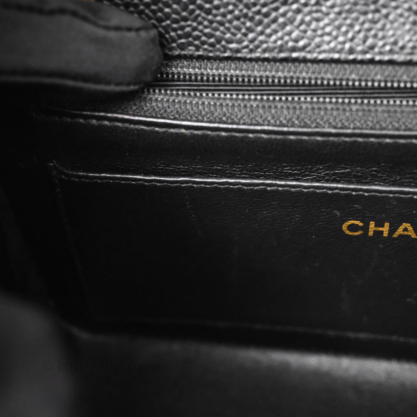 Chanel Vintage Small Classic Diana Flap Bag Black Caviar 24K Gold Hardware