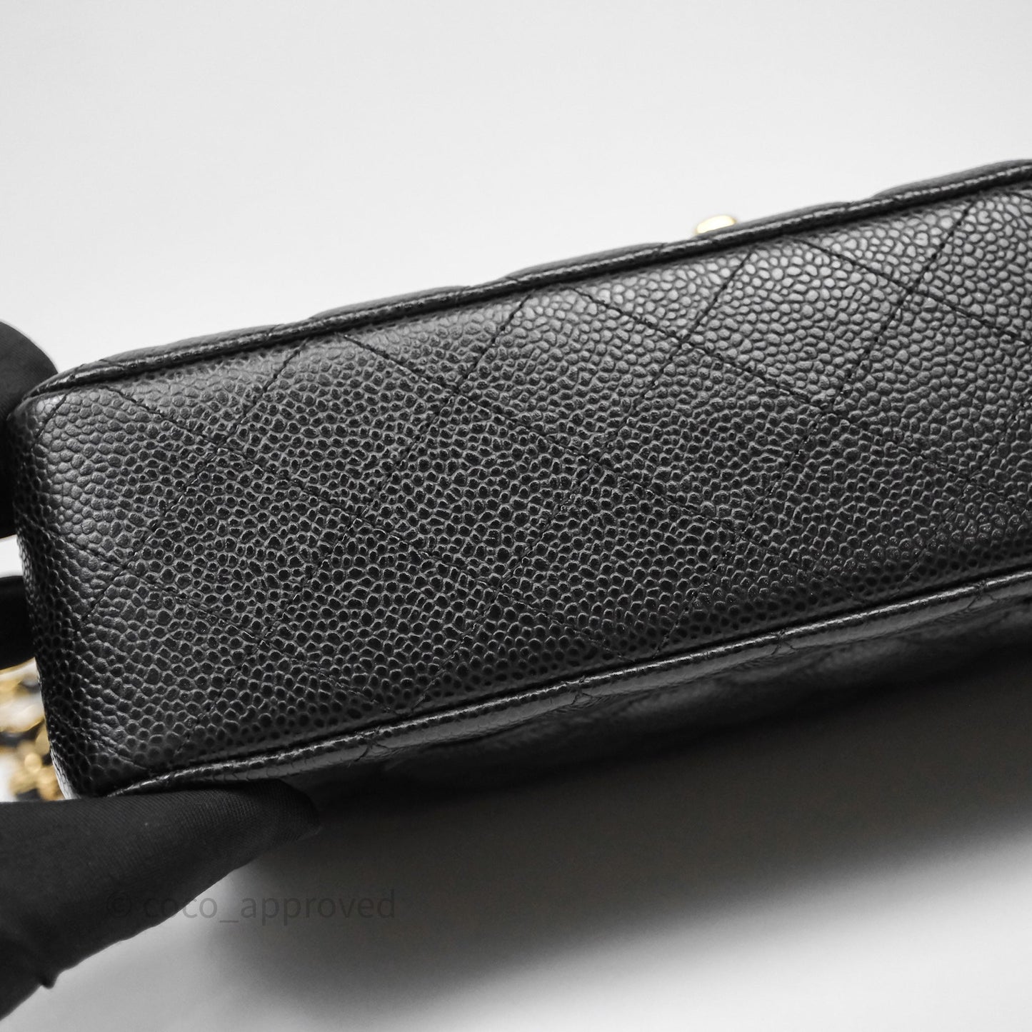 Chanel Classic Medium Flap Quilted Black Caviar Gold Hardware