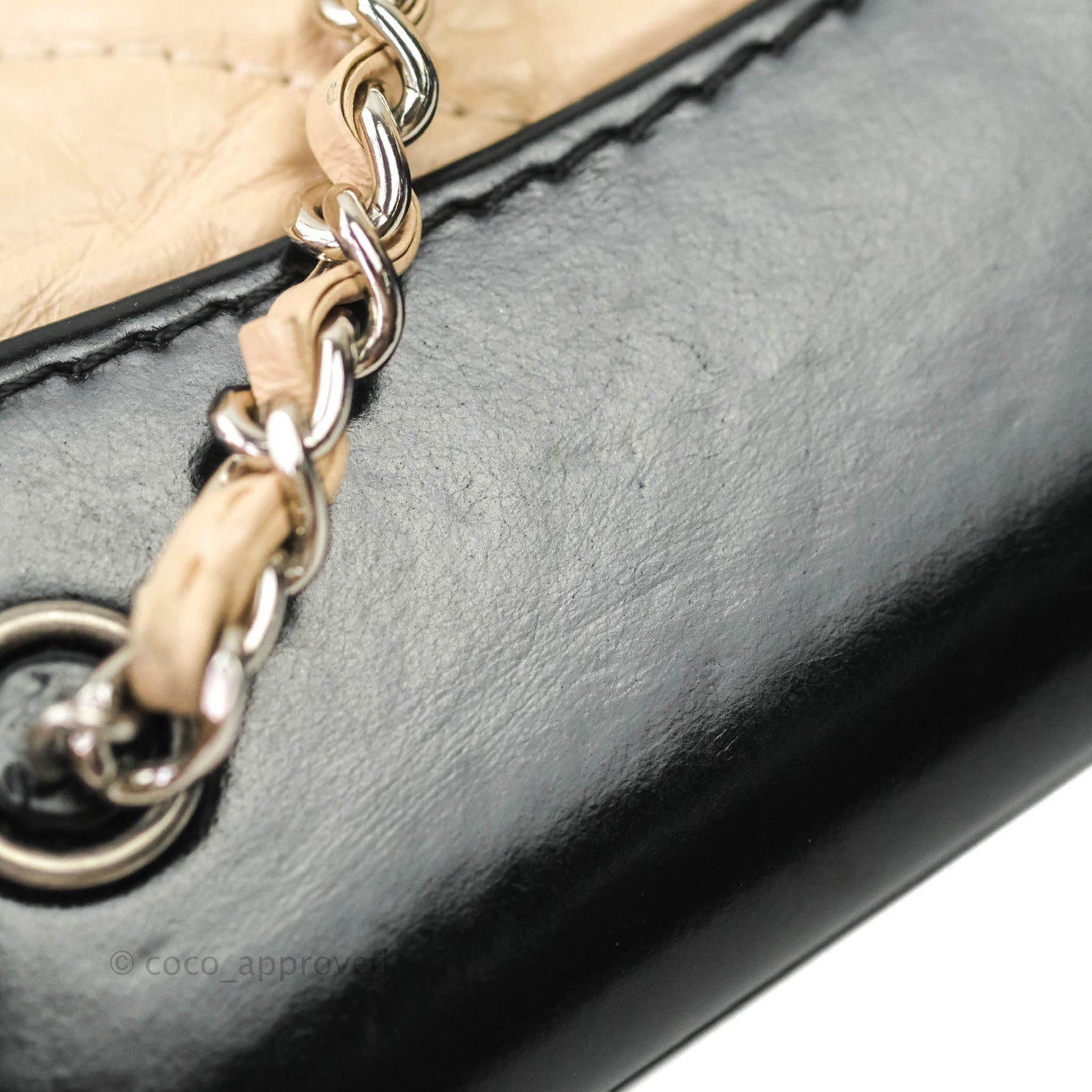 Chanel Quilted Small Gabrielle Backpack Black/Beige Aged Calfskin