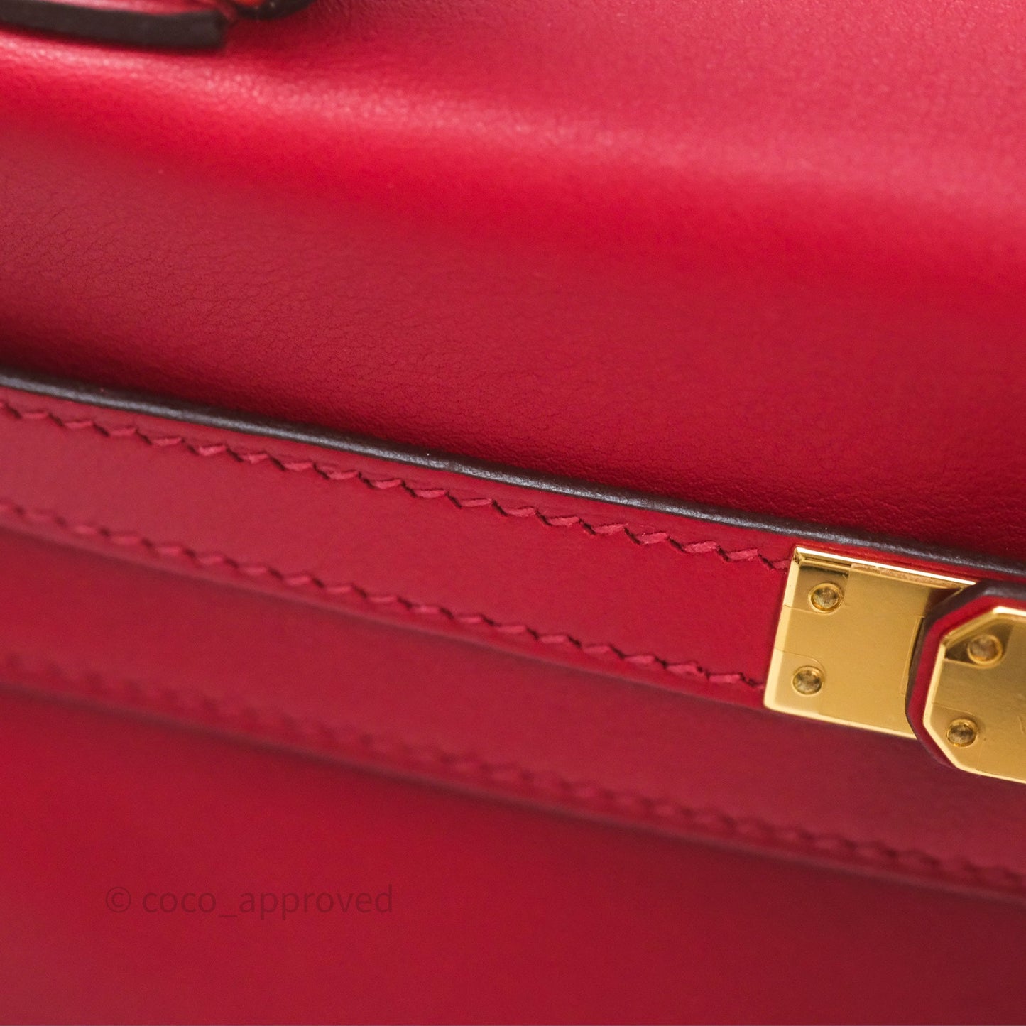 Hermès Kelly II 25 Retourne Swift Rouge Piment 5X Gold Hardware
