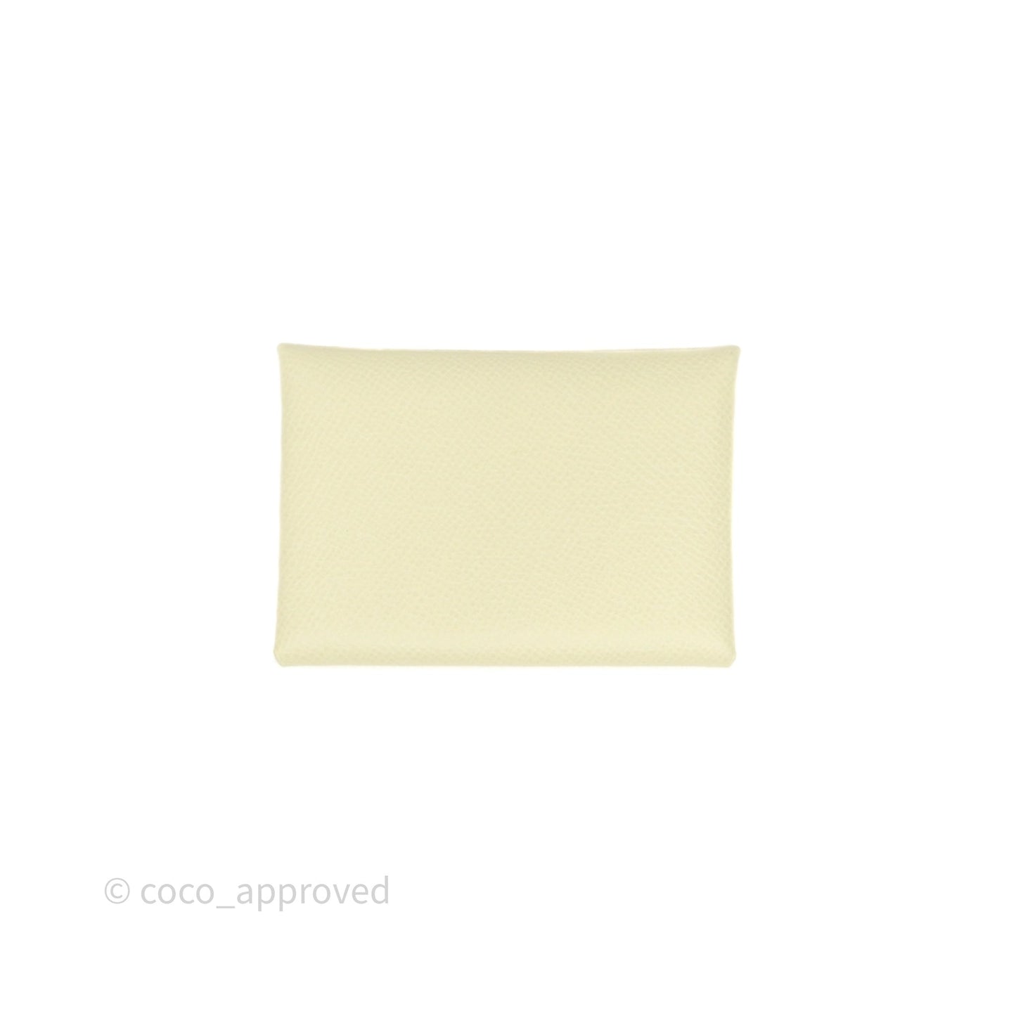 Hermès Calvi Card Holder Jaune Milton I8 Epsom