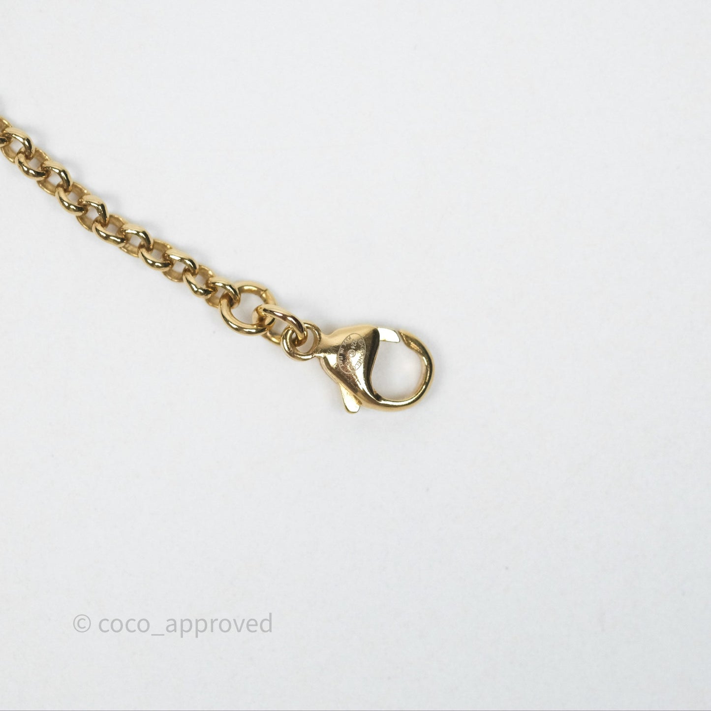 Chanel Square Black/ White CC Choker Gold Tone 24P