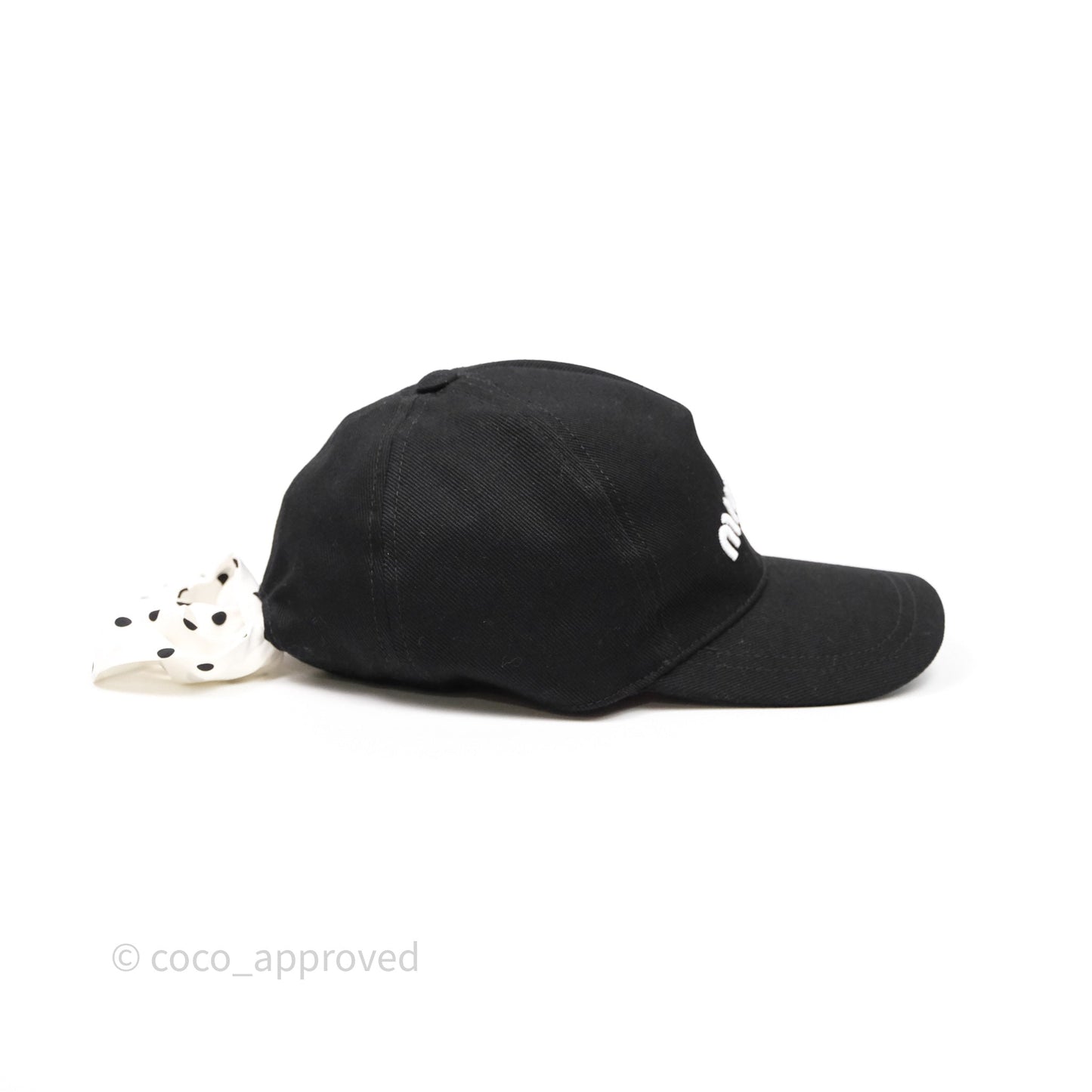 Miu Miu Baseball Cap Black