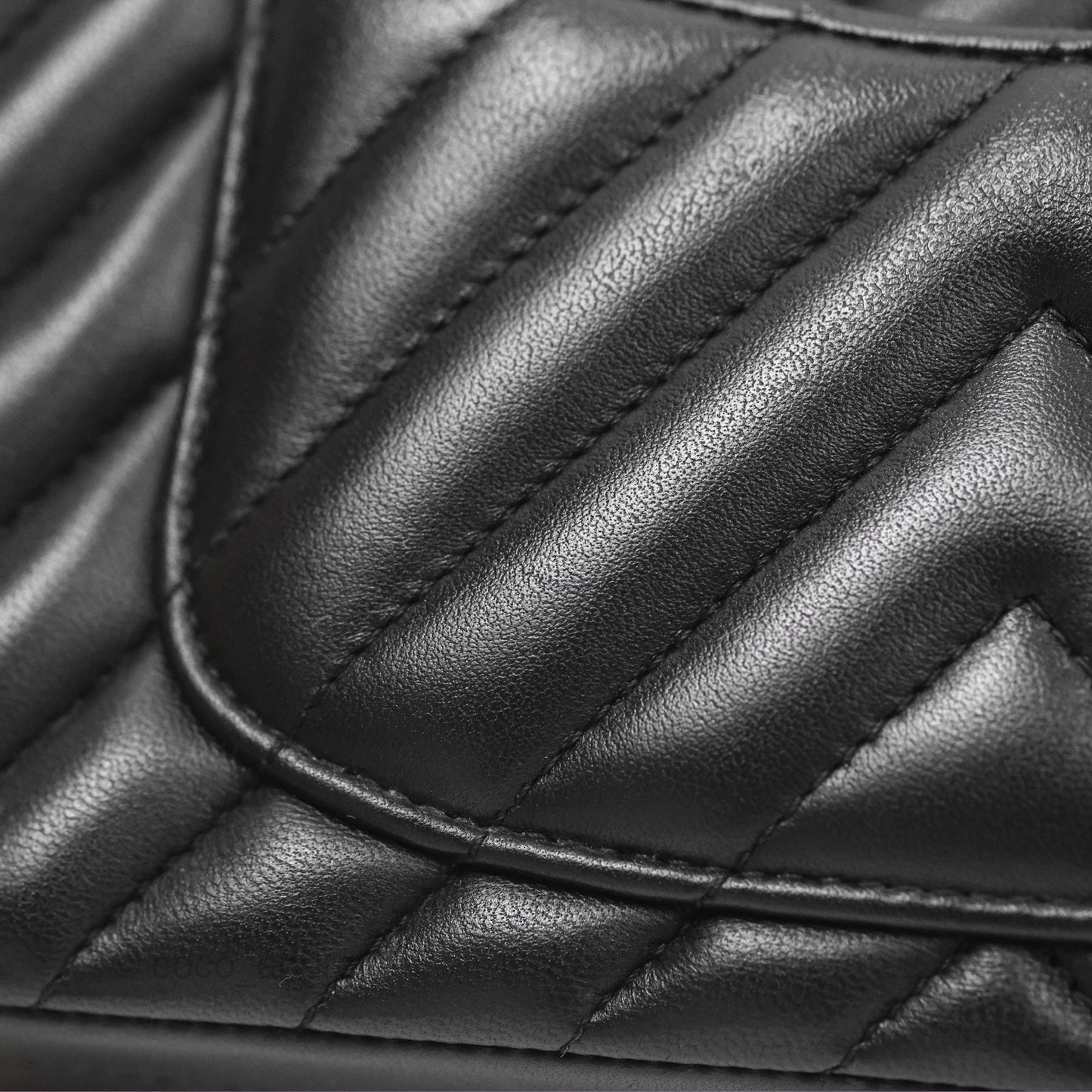 Chanel Mini Rectangular Flap Chevron Black Lambskin Gold Hardware