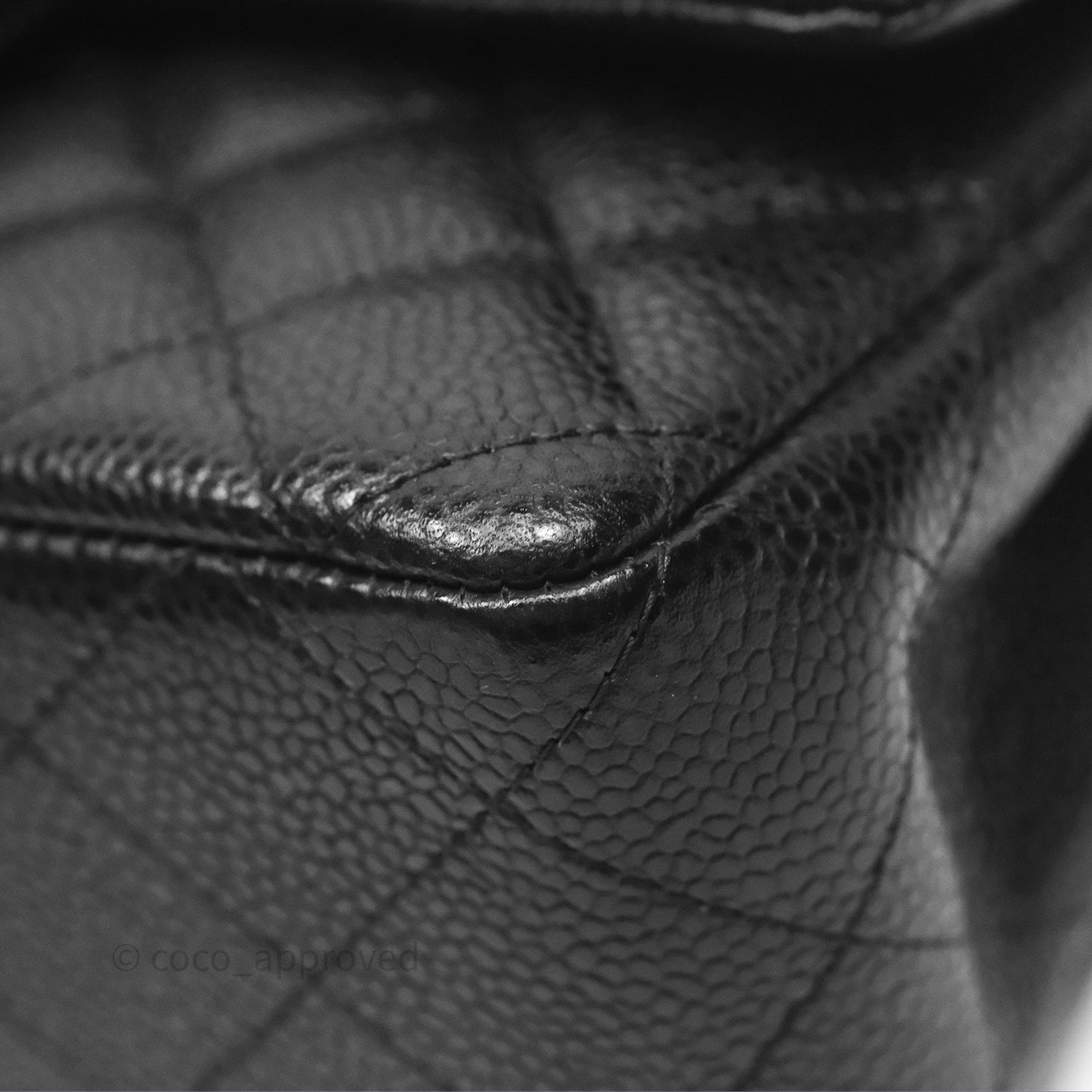 Chanel Quilted Mini Rectangular Black Caviar Gold Hardware