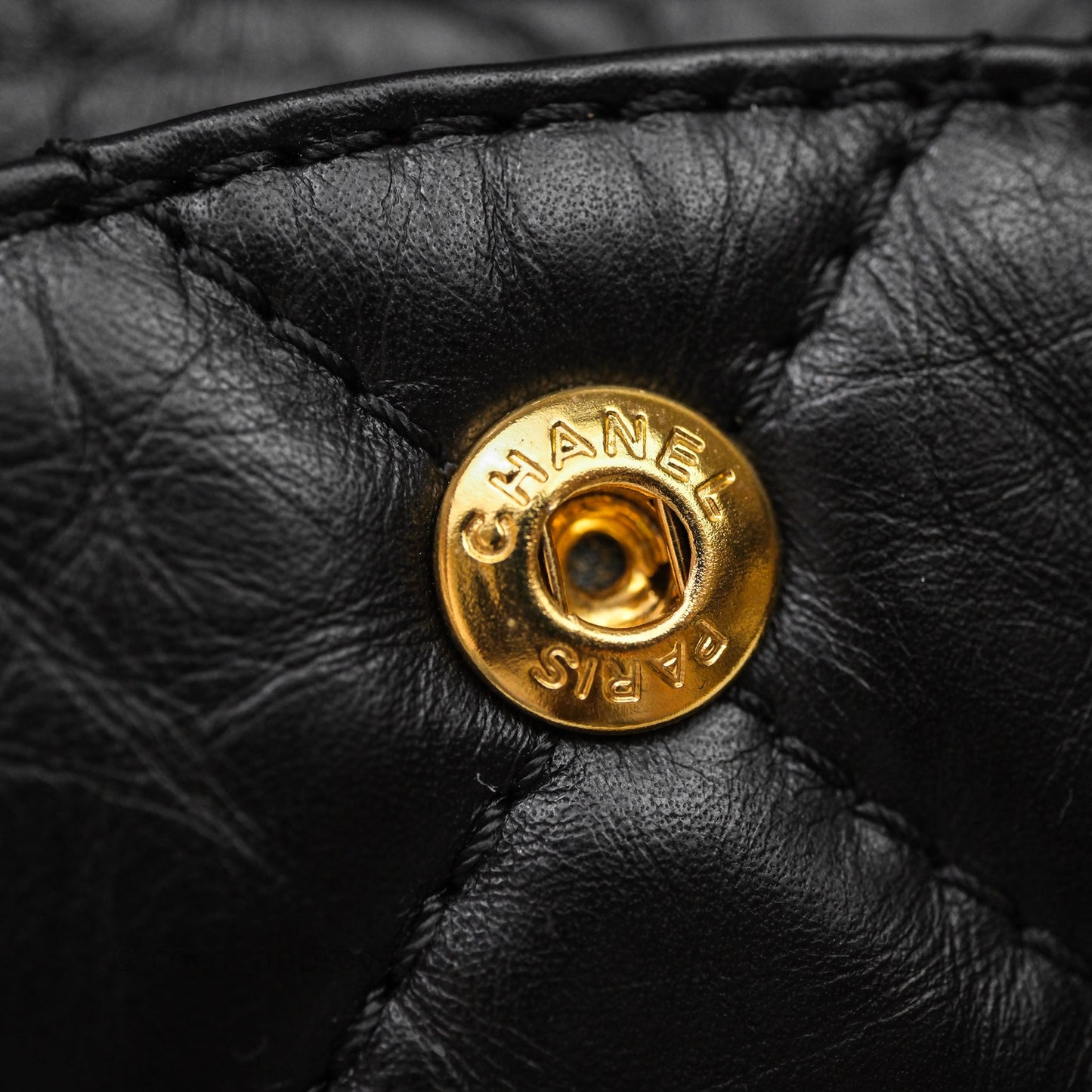 Chanel Quilted Reissue 226 Aged Calfskin Black Aged Gold Hardware