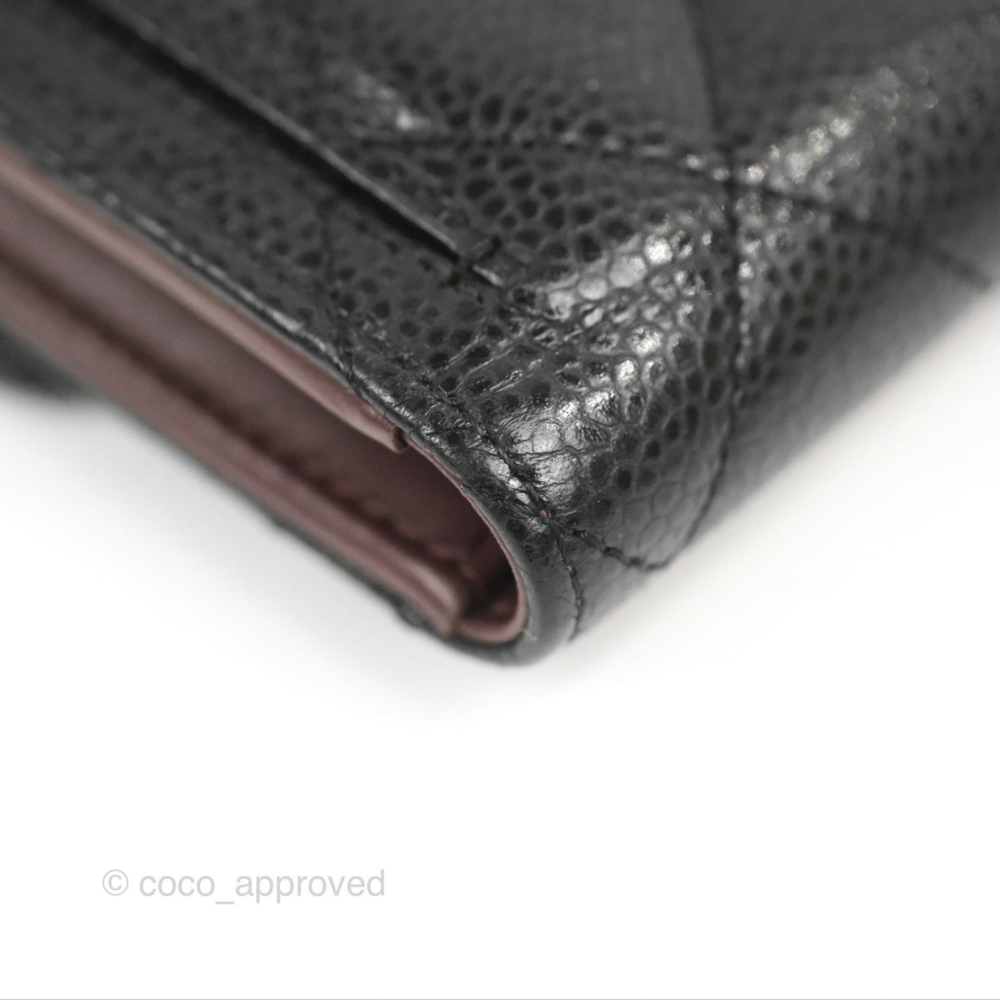 Chanel Classic Short Flap Wallet Black Caviar Gold Hardware