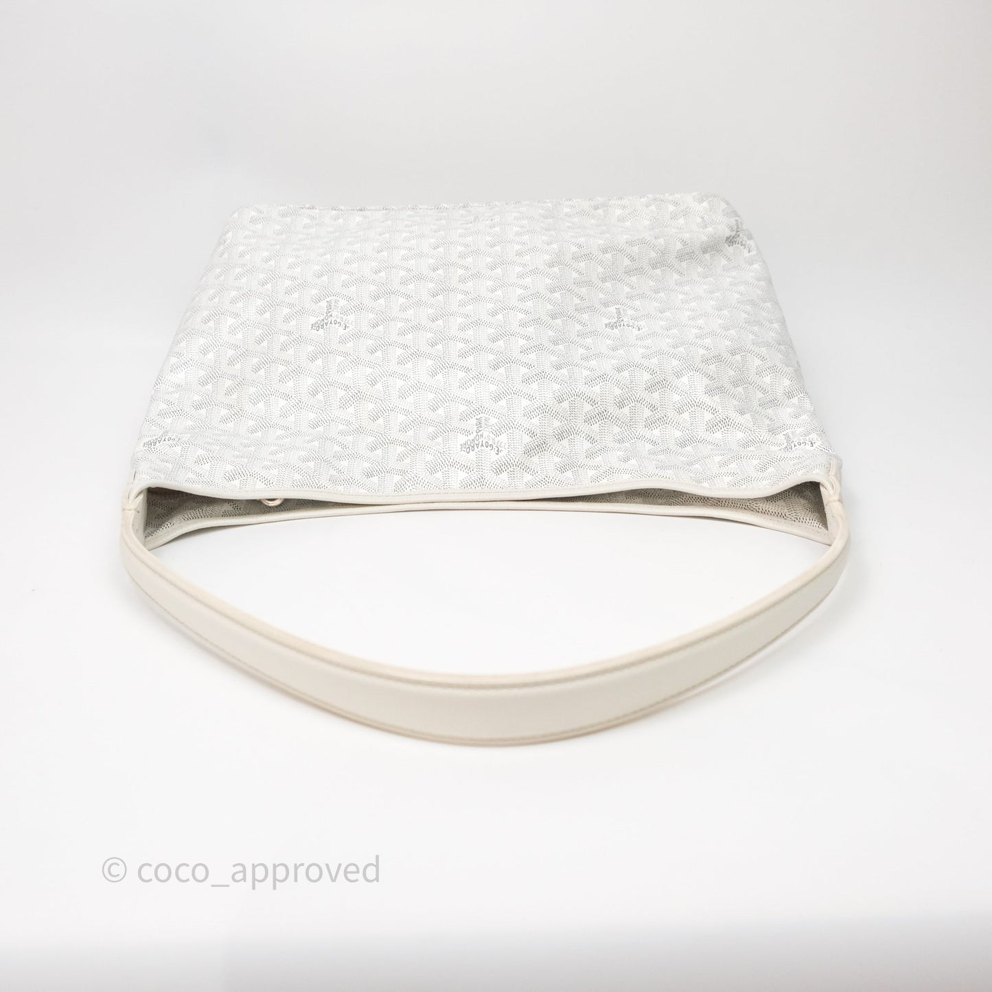 Goyard Bohème Hobo Bag PM White Goyardine Canvas