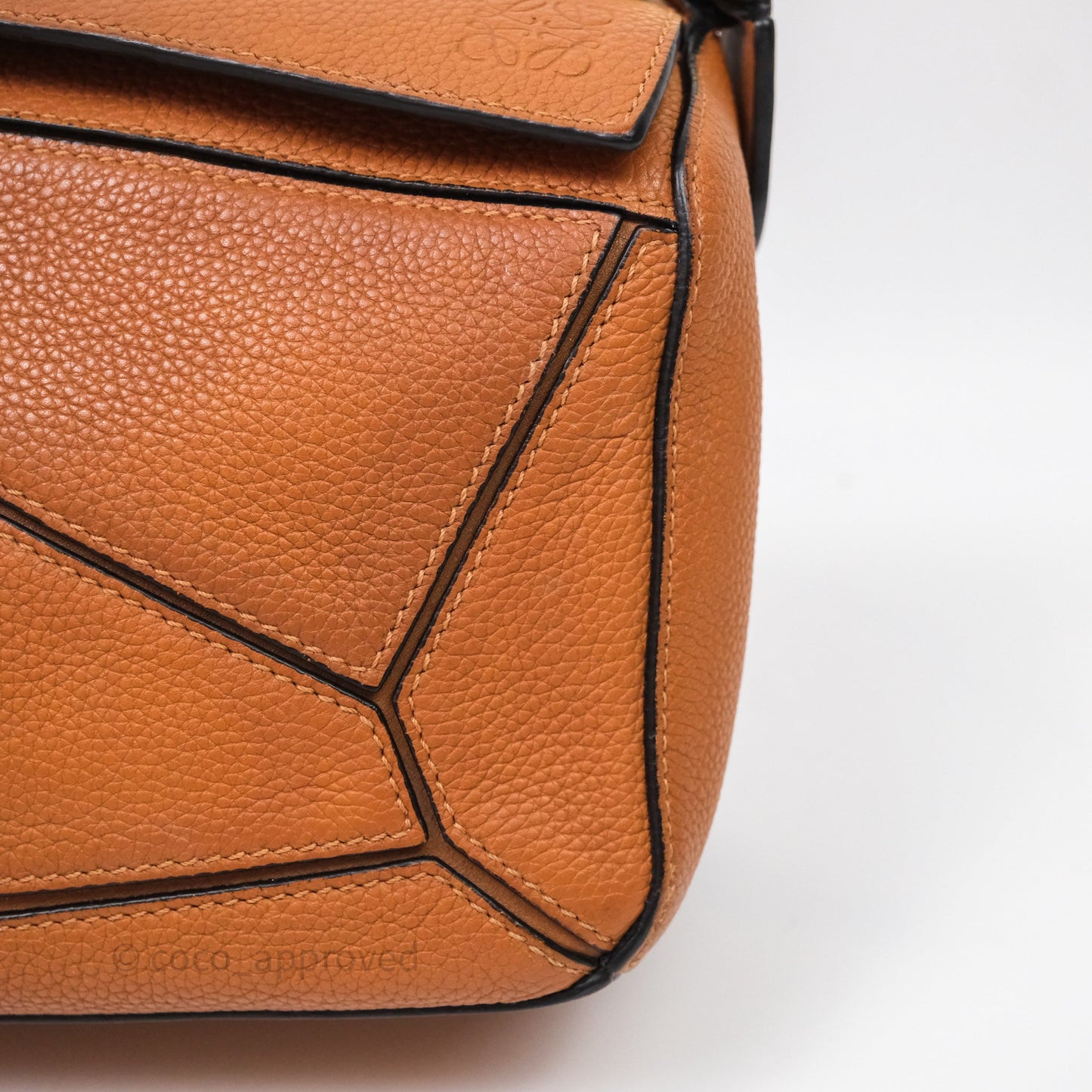 Loewe Small Puzzle Bag Tan Calfskin