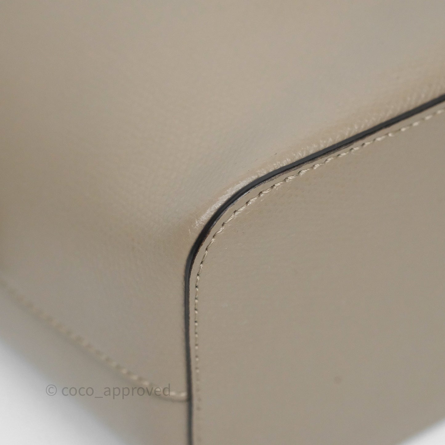 Fendi Mini Mon Tresor Bucket Bag Tortora Grained Calfskin