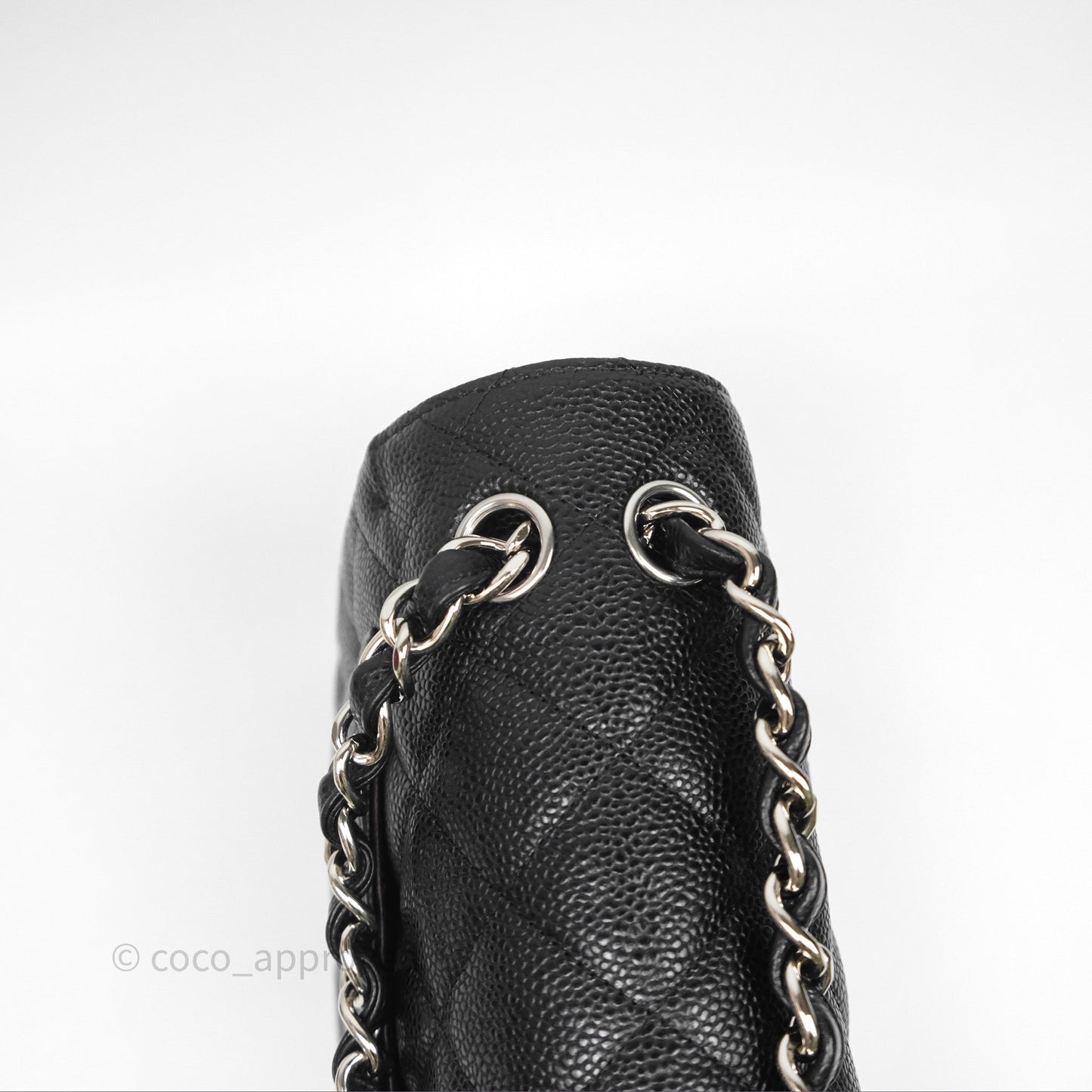 Chanel Jumbo Double Flap Black Caviar Silver Hardware⁣⁣