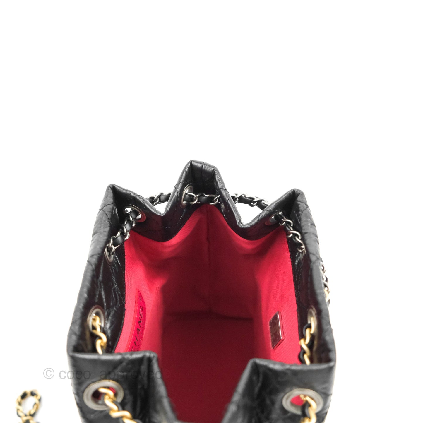 Chanel Small Gabrielle Backpack Black Aged Calfskin