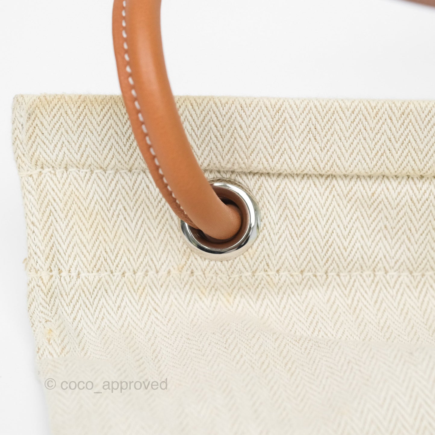 Hermès Aline Canvas Tote Bag