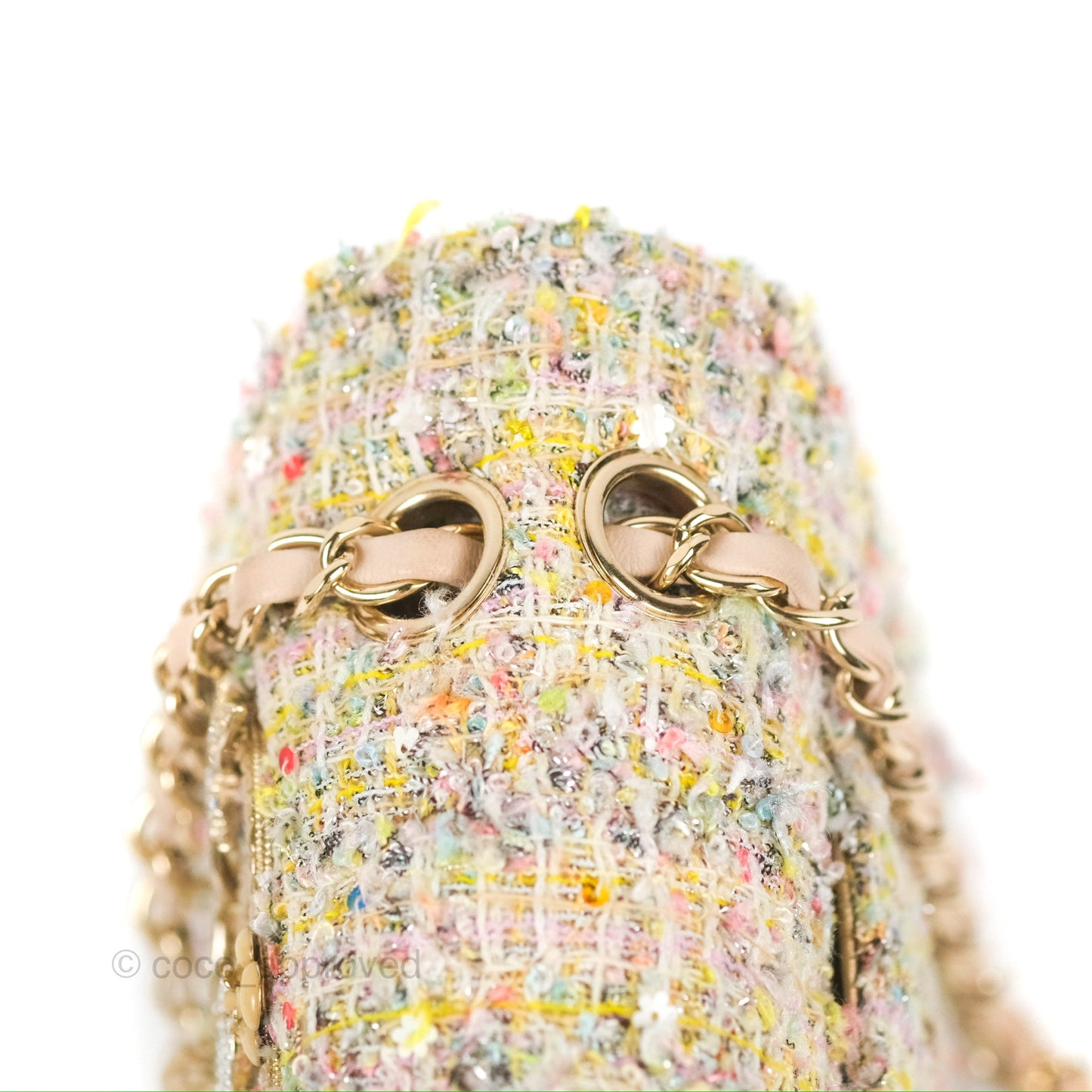 Chanel Reissue Tweed Pastel Garden Party Flap