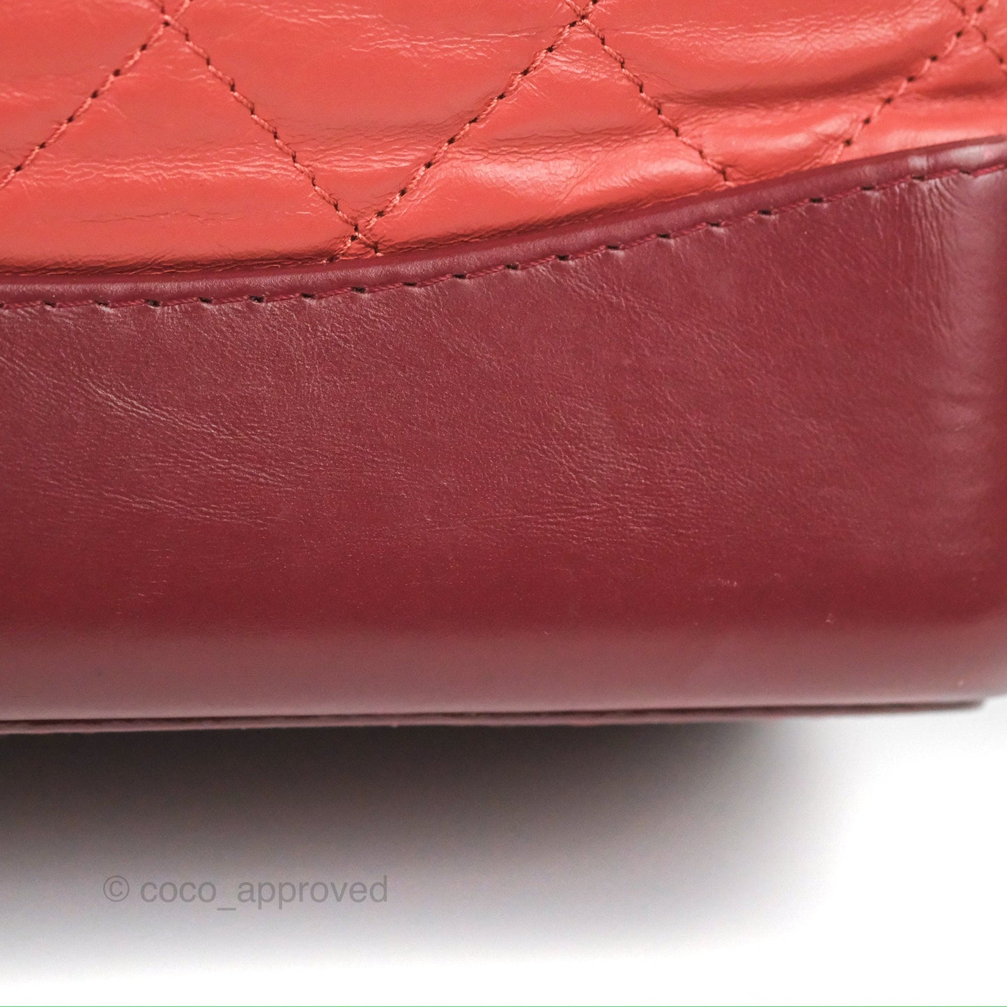 Chanel Medium Gabrielle Backpack Quilted Red Aged Calfskin