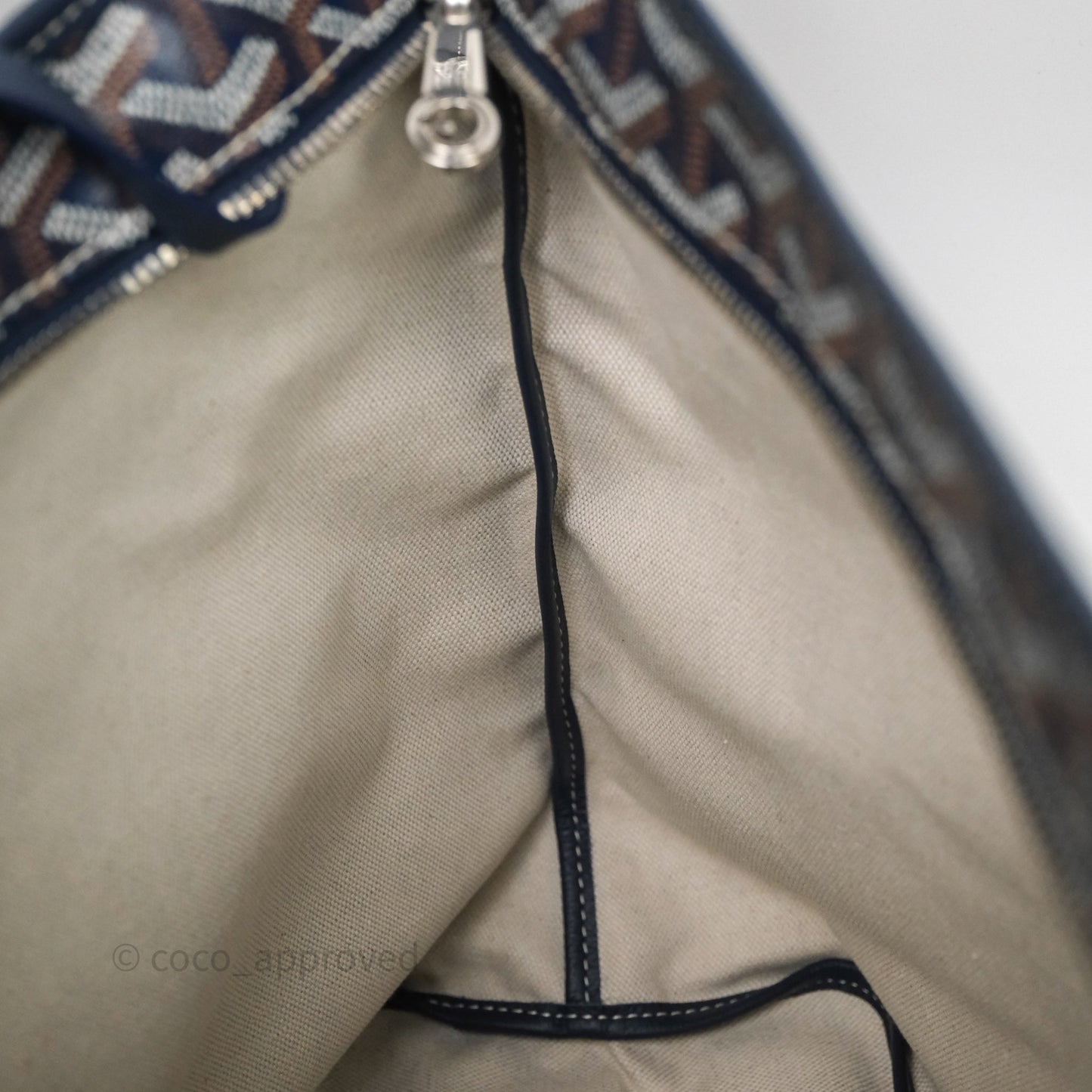 Goyard Bohème Hobo Bag Navy Goyardine Canvas