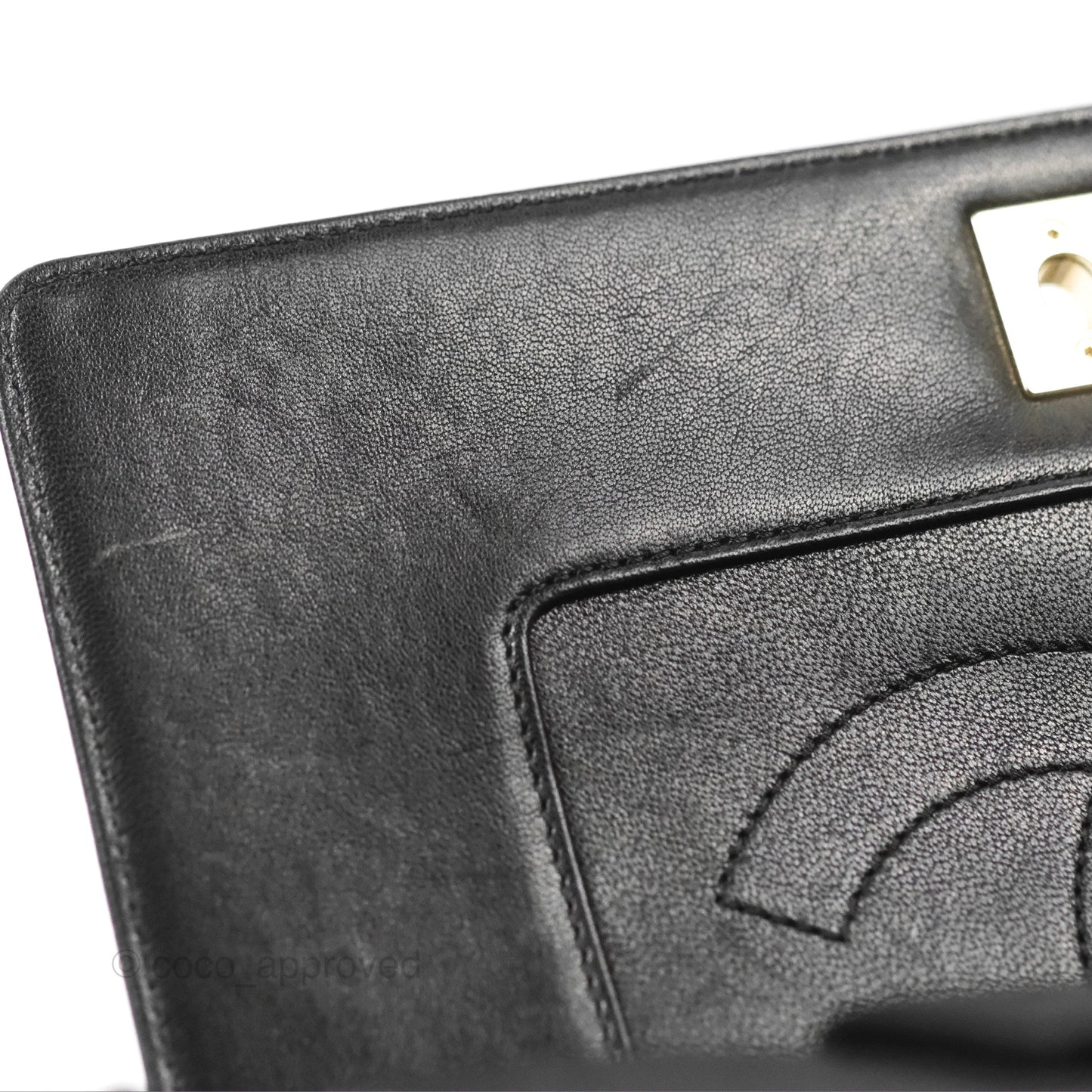Chanel Chevron Mademoiselle Flap Bag Black Sheepskin Gold Hardware