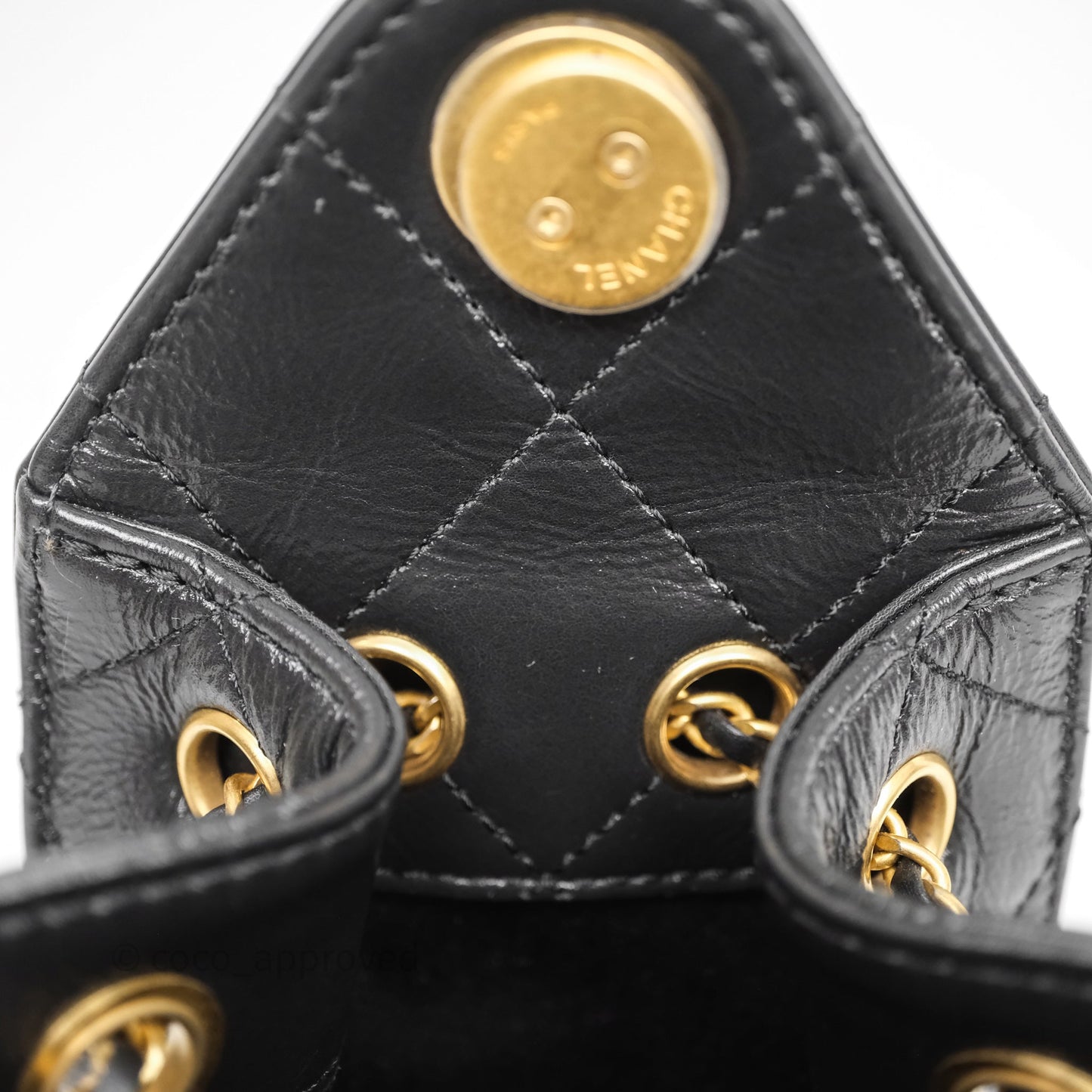 Chanel Mini 25 Black Bag Calfskin Mixed Hardware