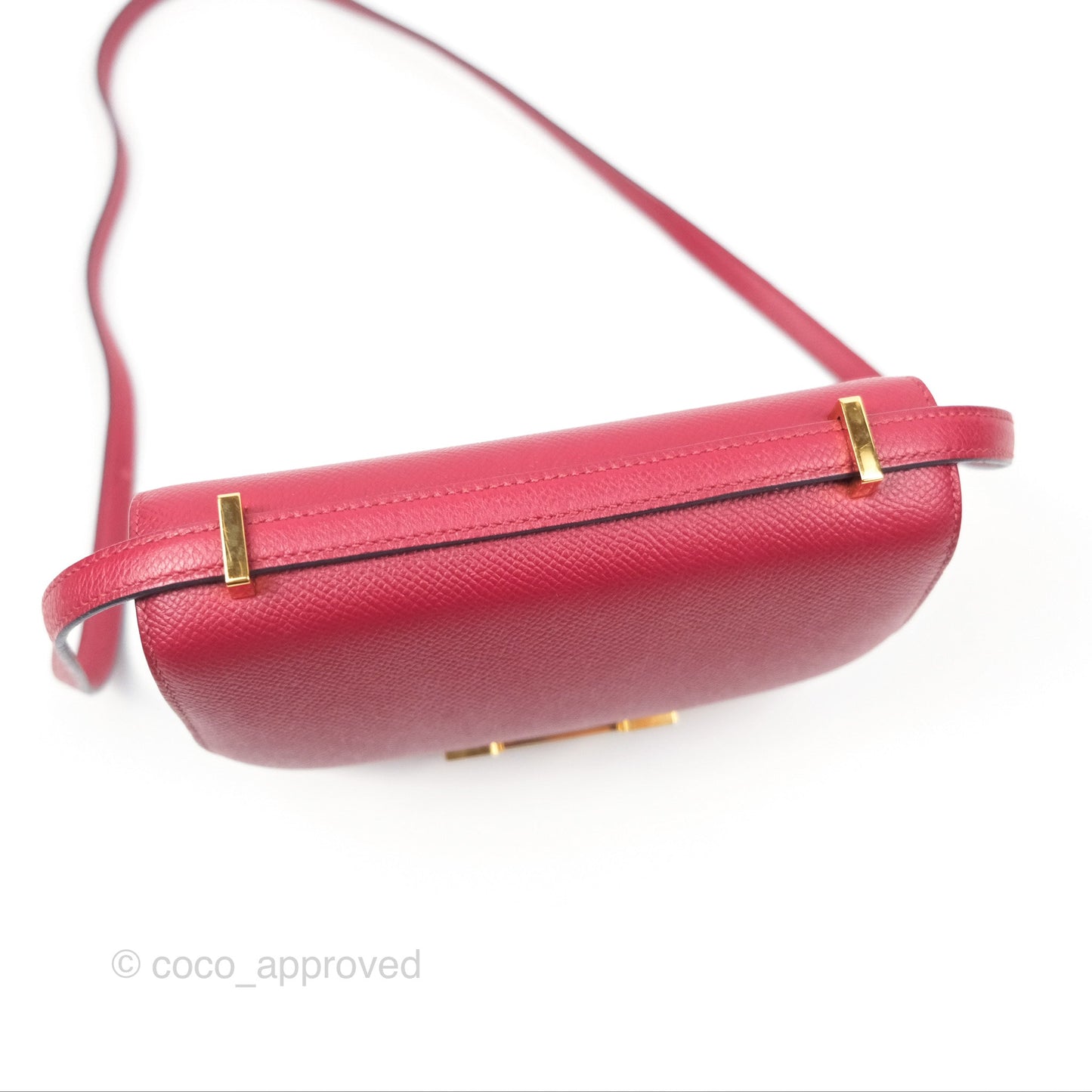 Hermès Constance Mini 18cm Rouge Grenat K1 Epsom Gold Hardware