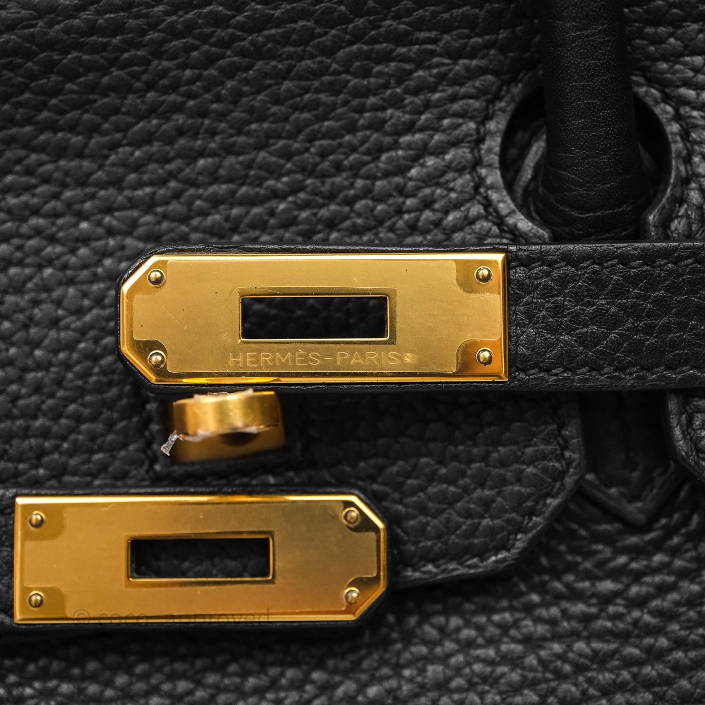 Hermès Birkin 30 Black Noir 89 Clemence Gold Hardware